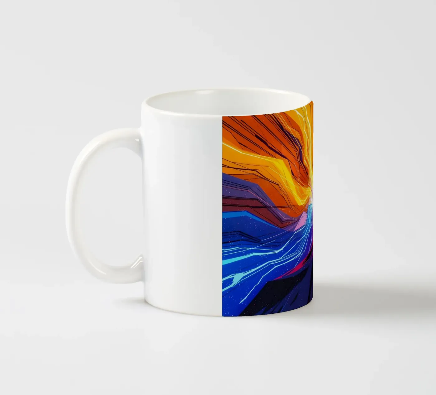 Broken floodlight ceramic mug by CASTILO