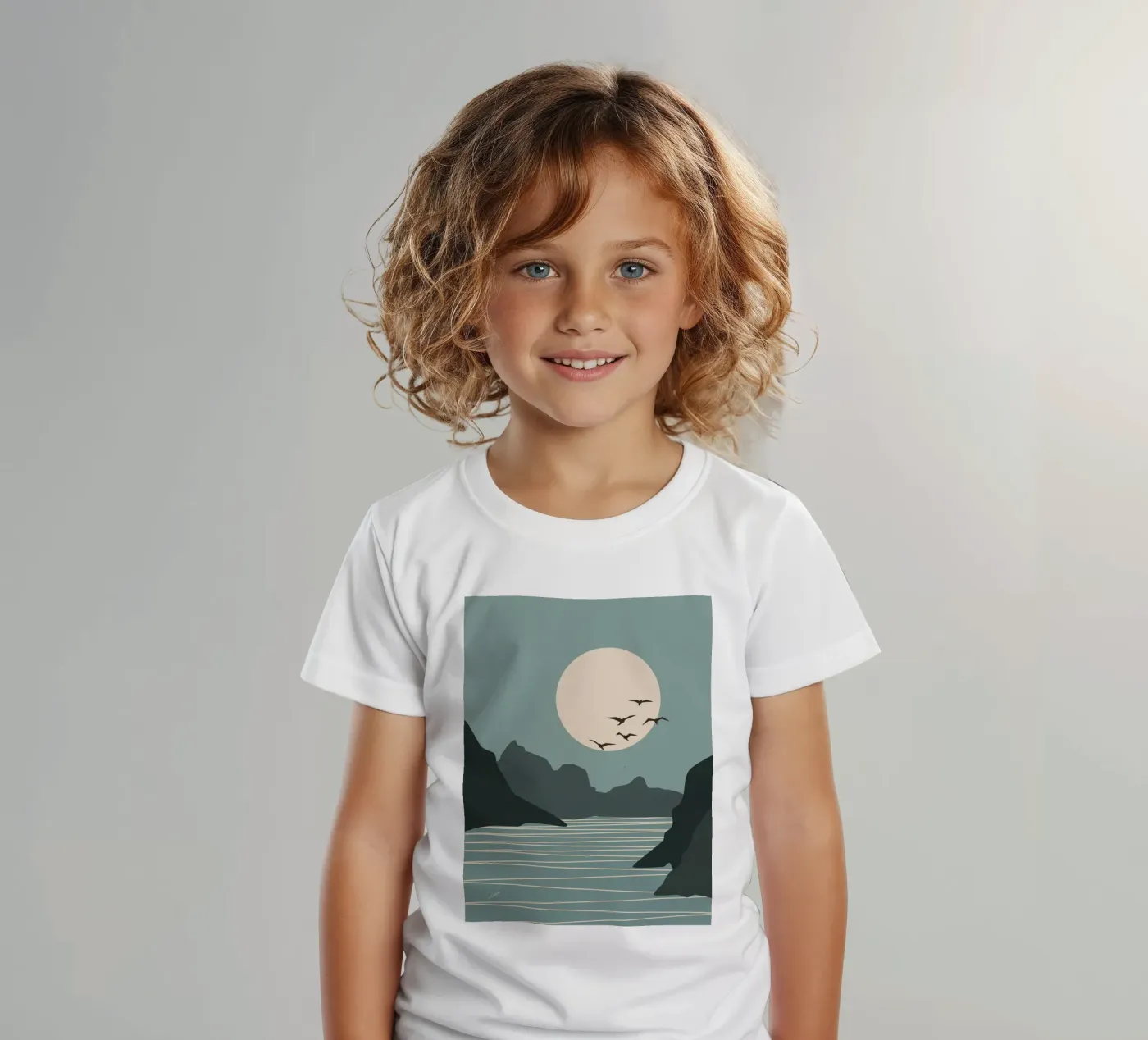 Lato Luna t-shirt bambini da zeriayam