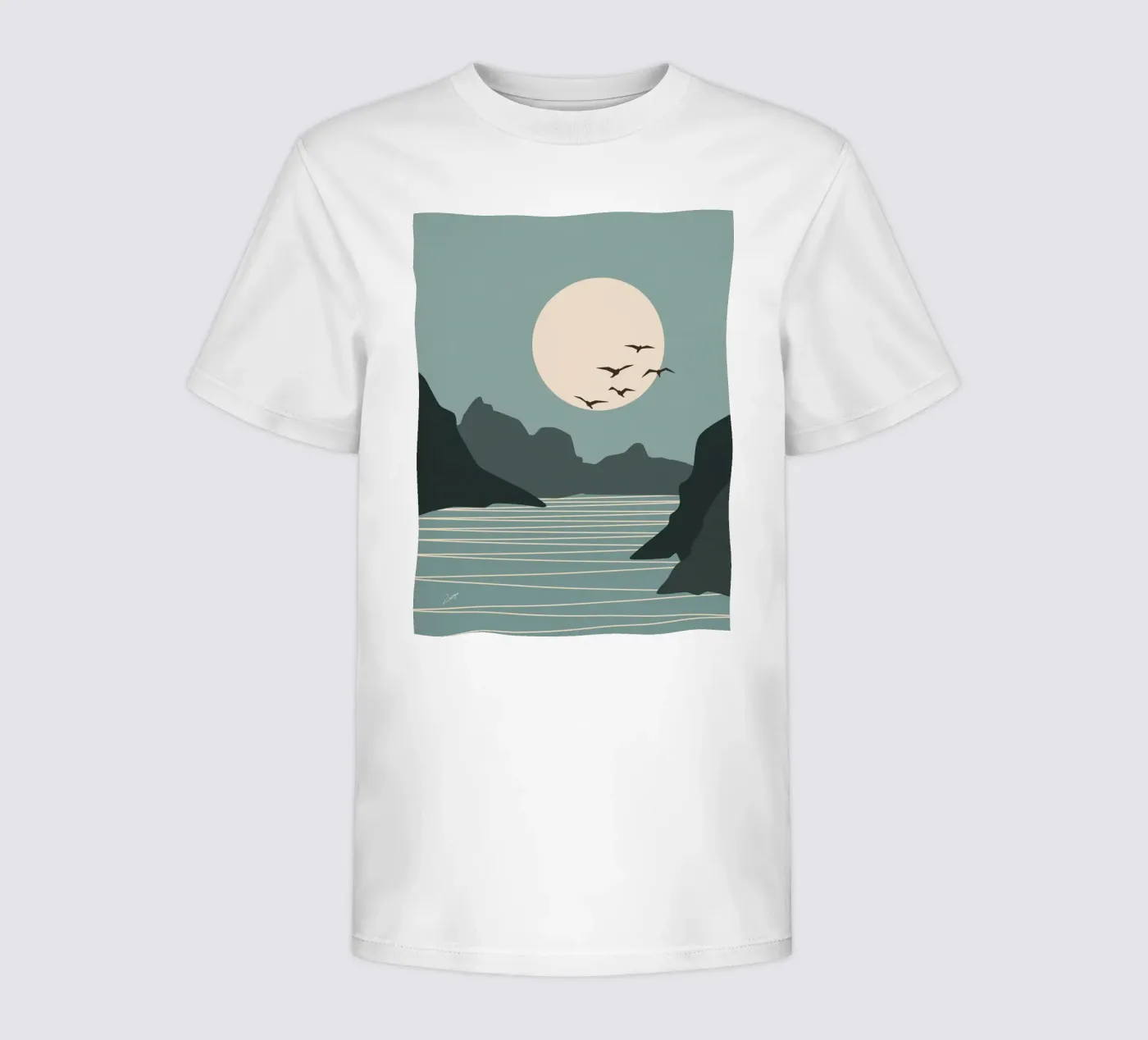 Lato Luna t-shirt bambini da zeriayam