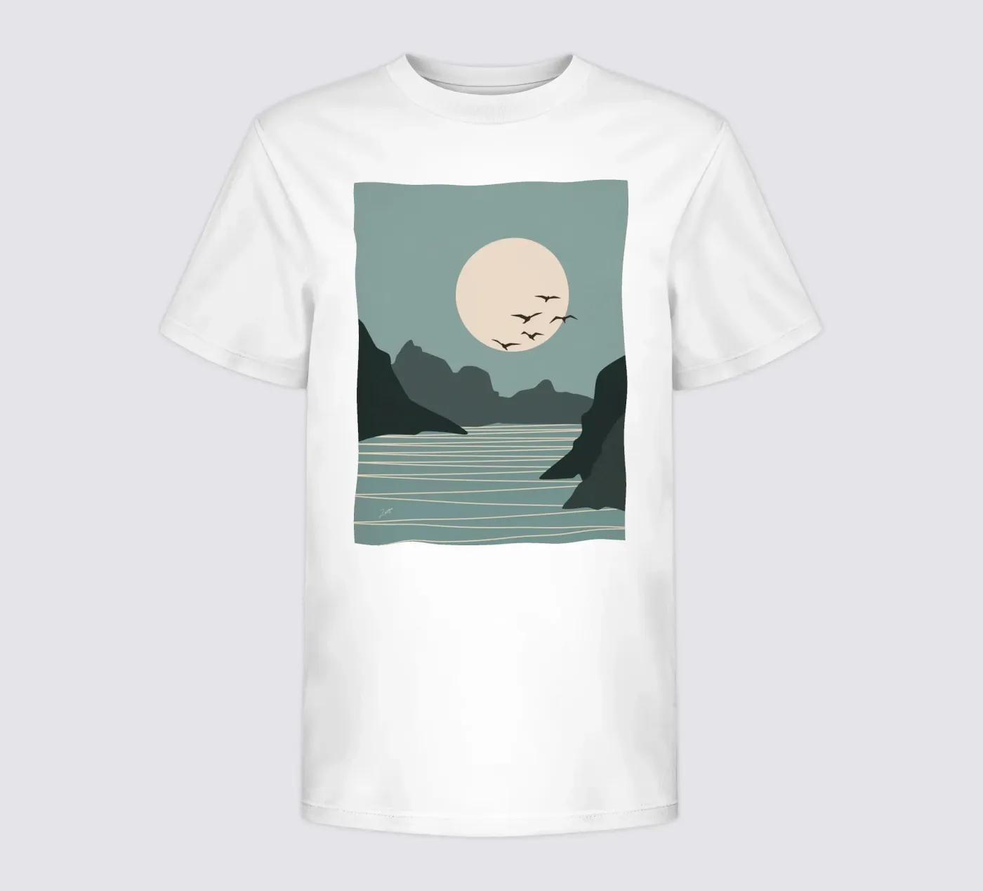 Lato Luna t-shirt bambini da zeriayam