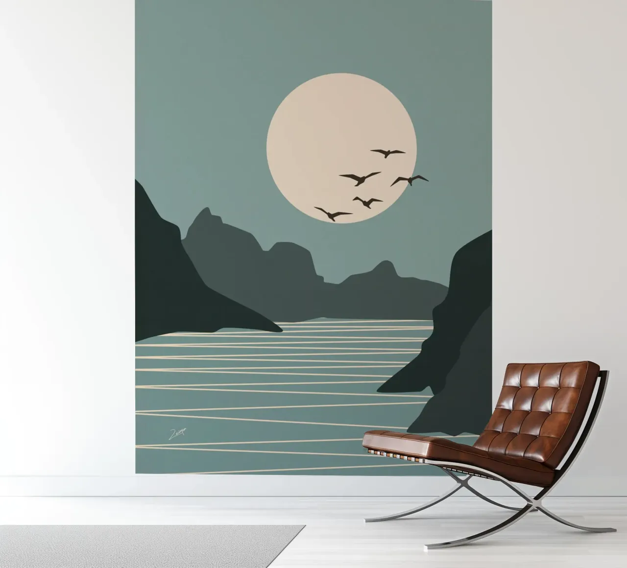 Maanzijde fotobehang van zeriayam