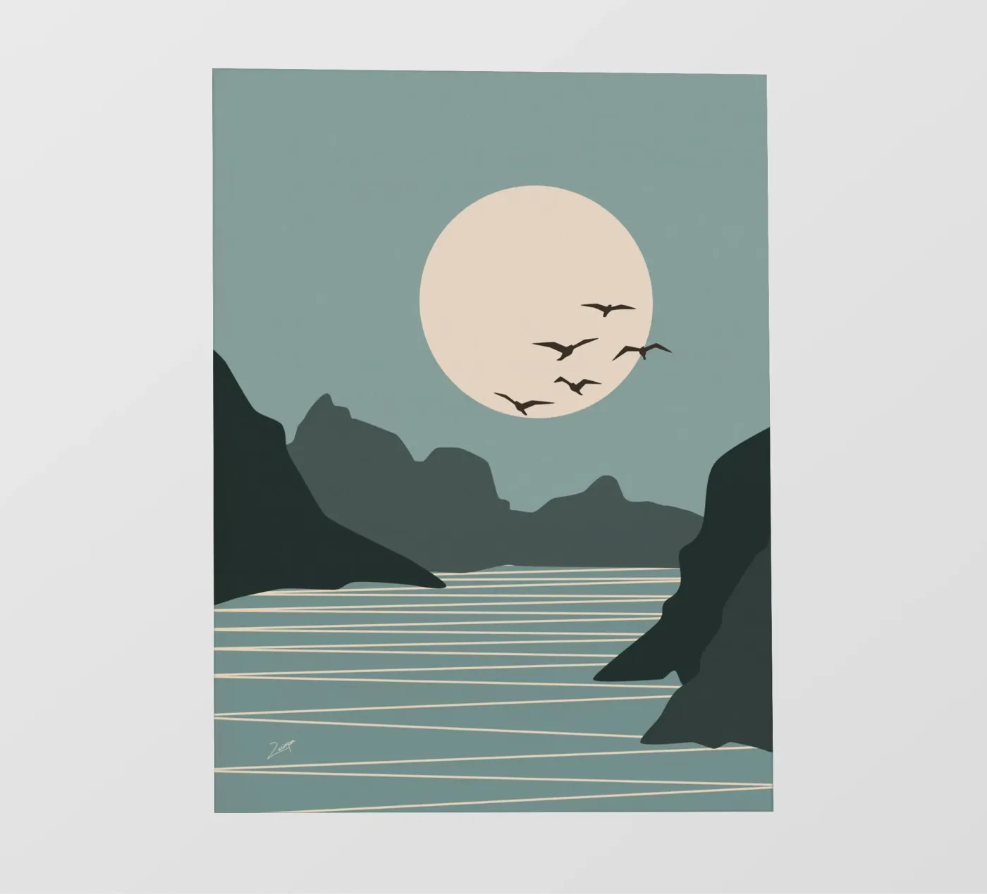 Moon Side fotobehang van zeriayam