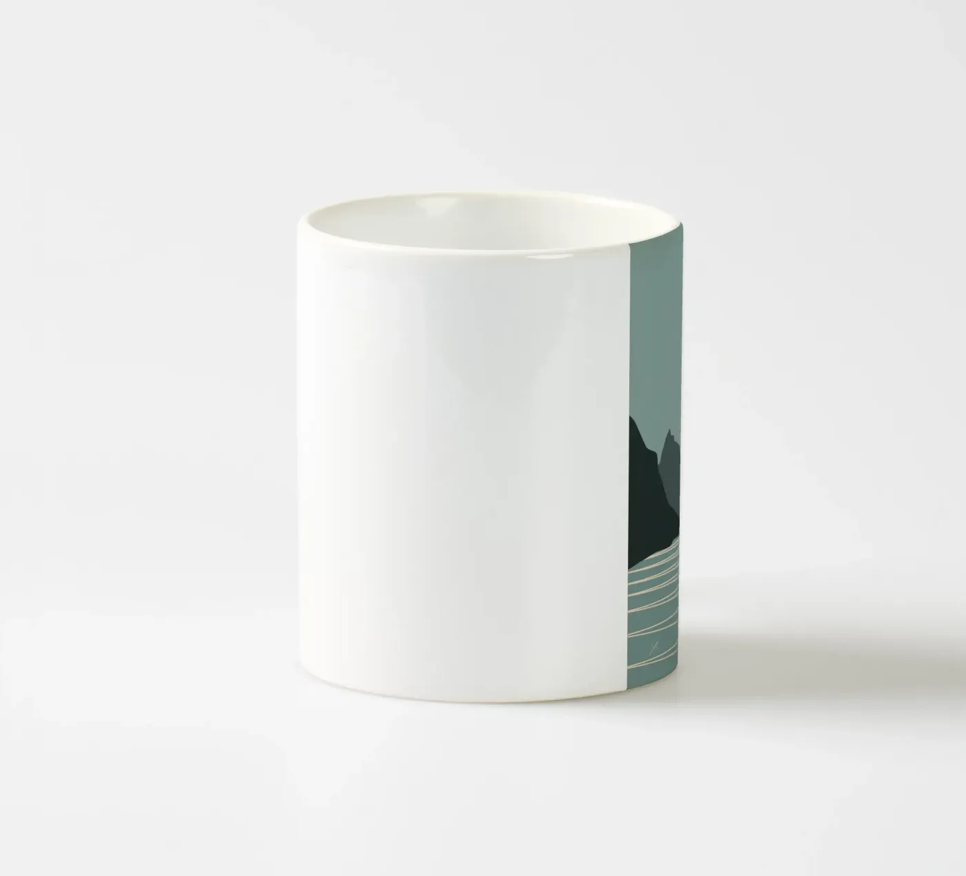 Mondseite Keramik Tasse von zeriayam