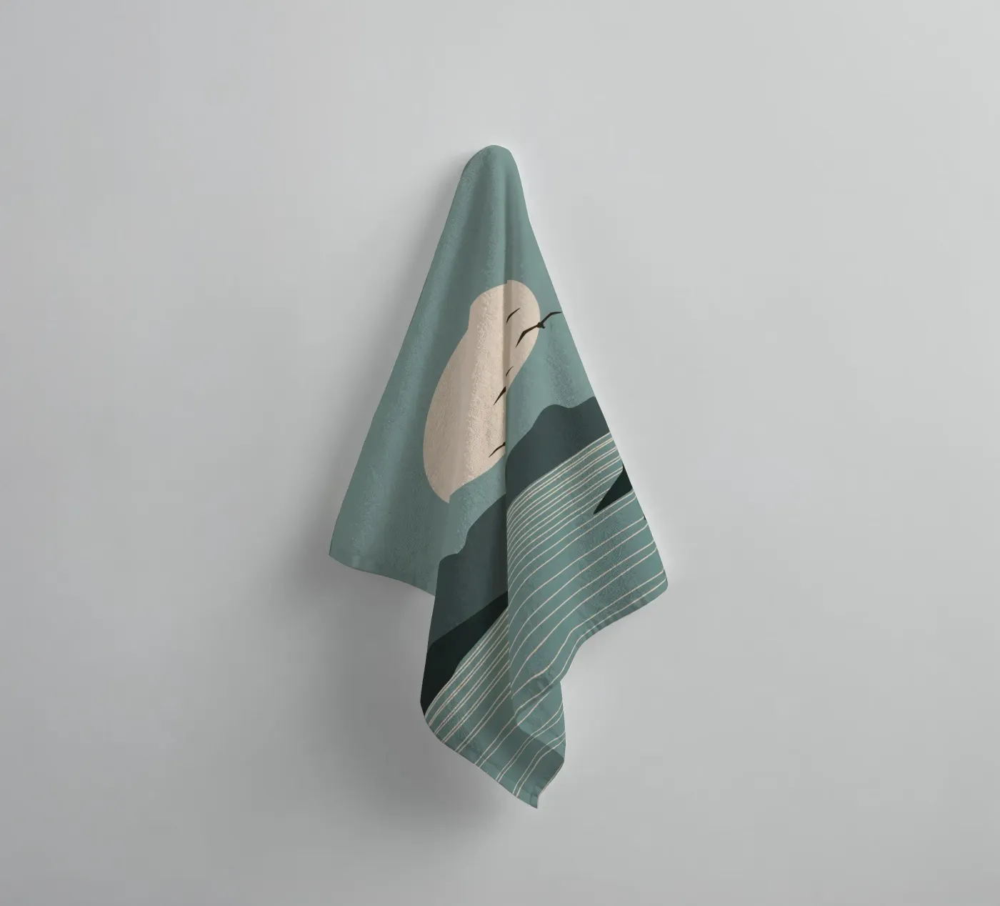 Maanzijde badhanddoek van zeriayam