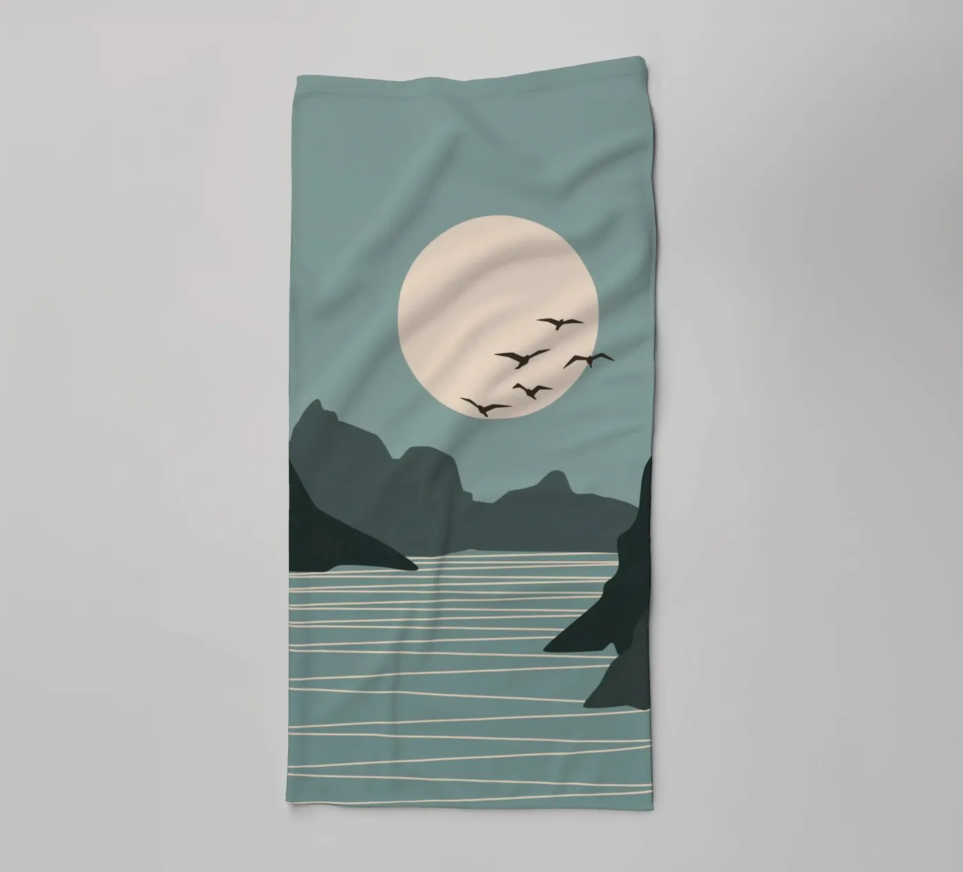 Maanzijde badhanddoek van zeriayam