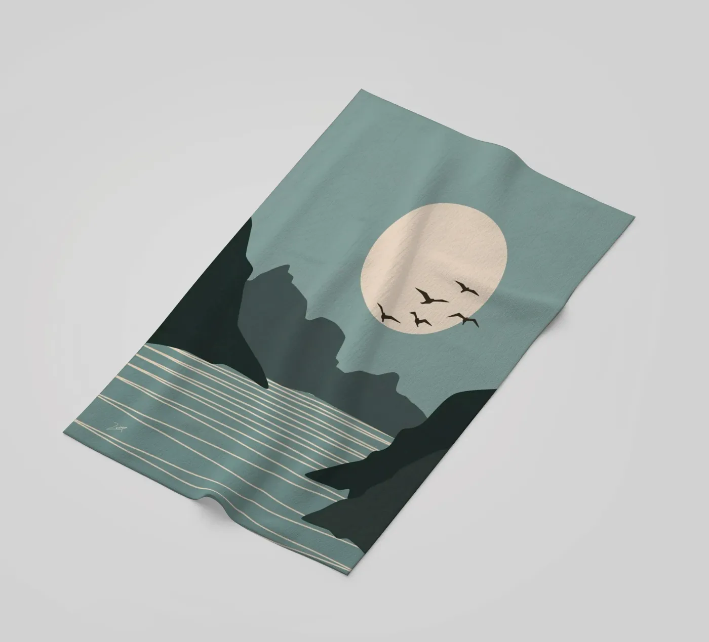 Moon Side serviette de plage de zeriayam
