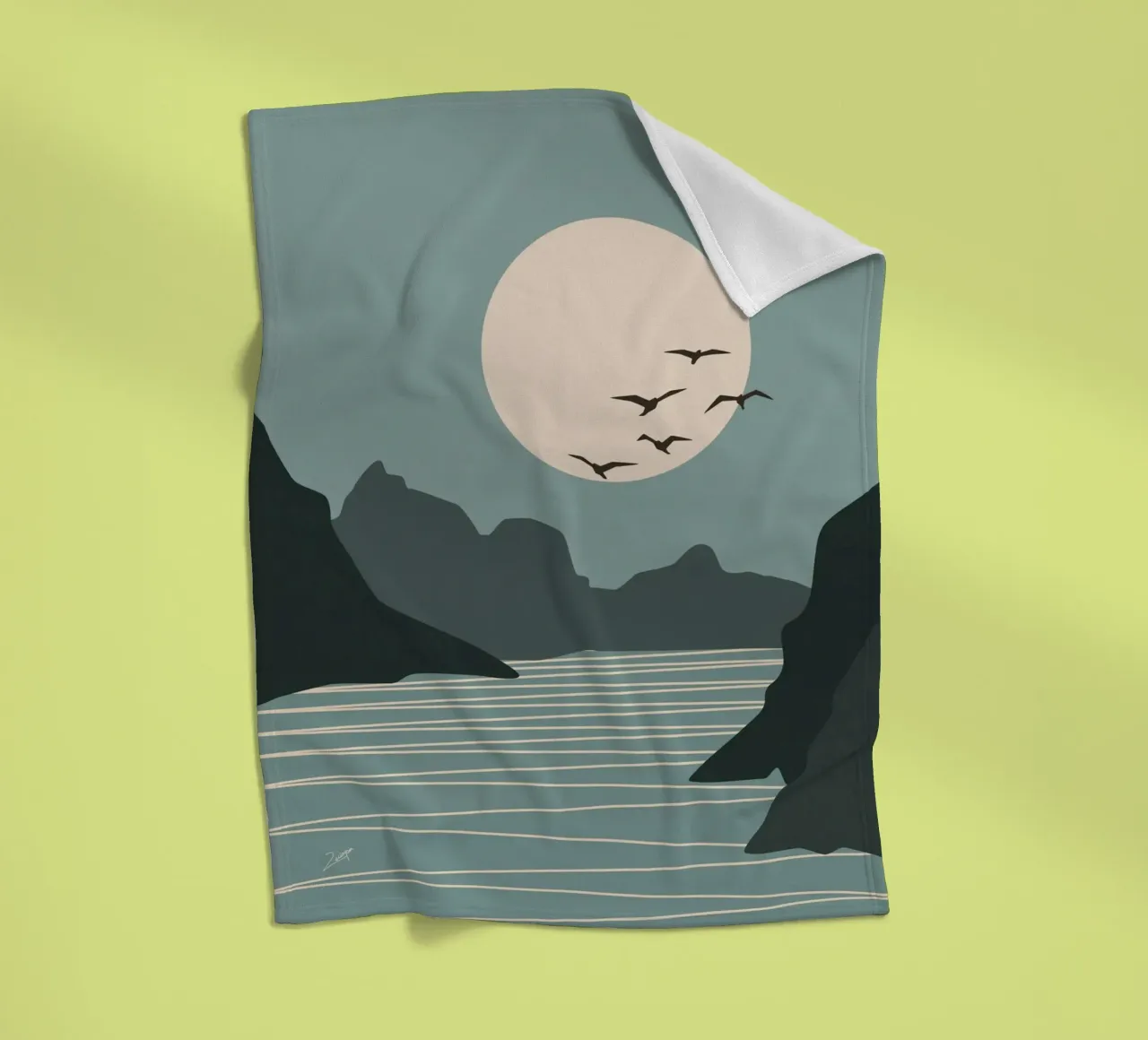 Moon Side fleecedeken van zeriayam