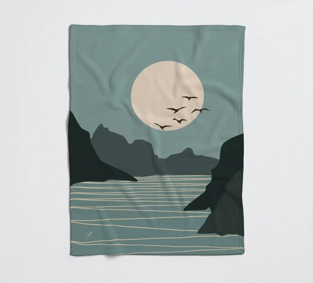 Moon Side fleecedeken van zeriayam