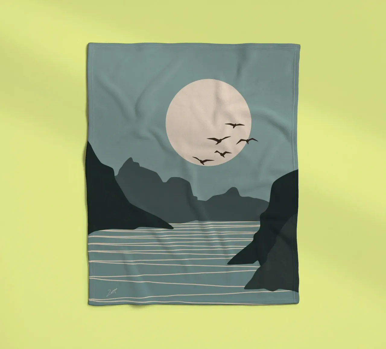 Moon Side fleecedeken van zeriayam