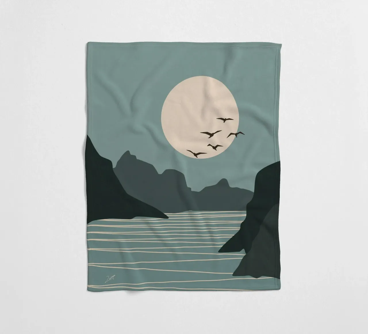 Moon Side fleecedeken van zeriayam