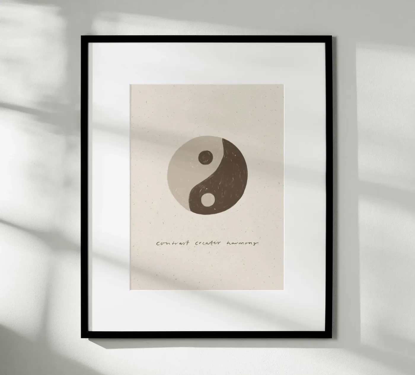 Ying Yang Quote poster da KRUTH DESIGN