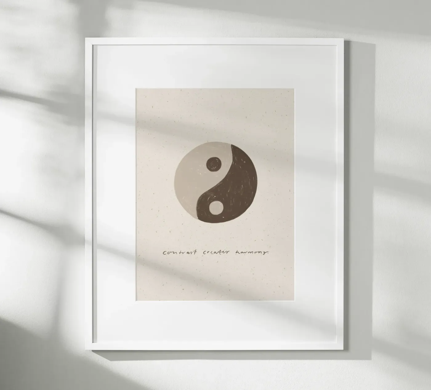 Ying Yang Quote poster da KRUTH DESIGN