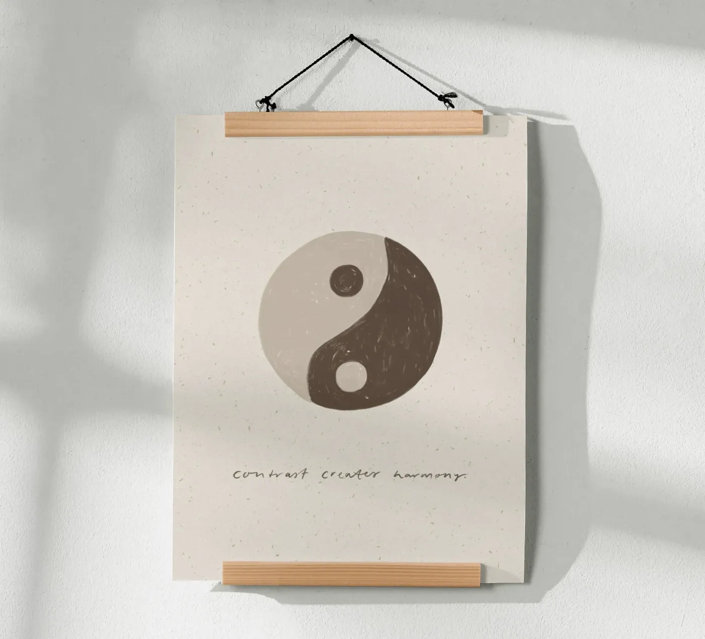 Ying Yang Quote poster da KRUTH DESIGN