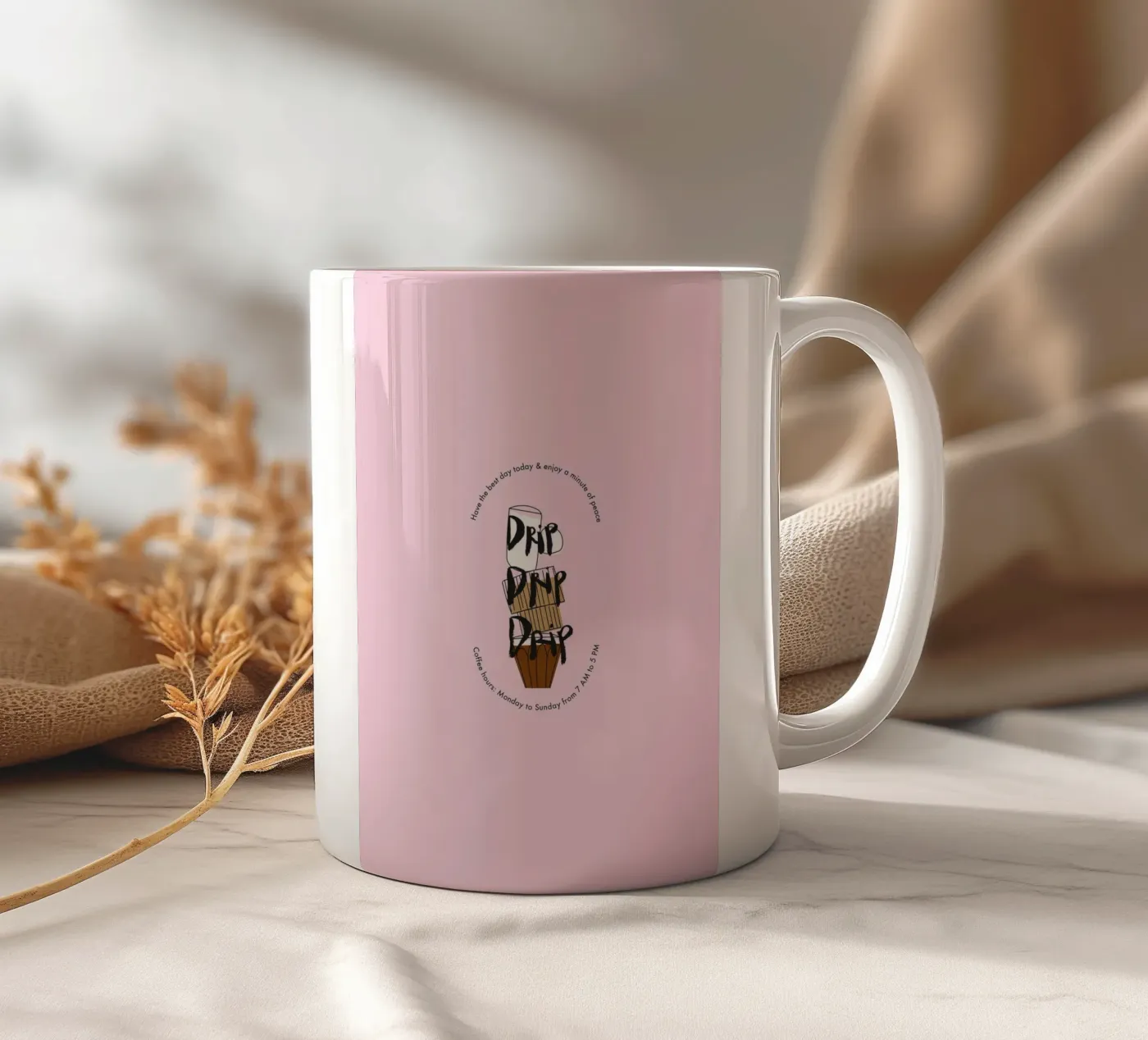 Drip drip drip ceramic mug by Brushmeetspaper