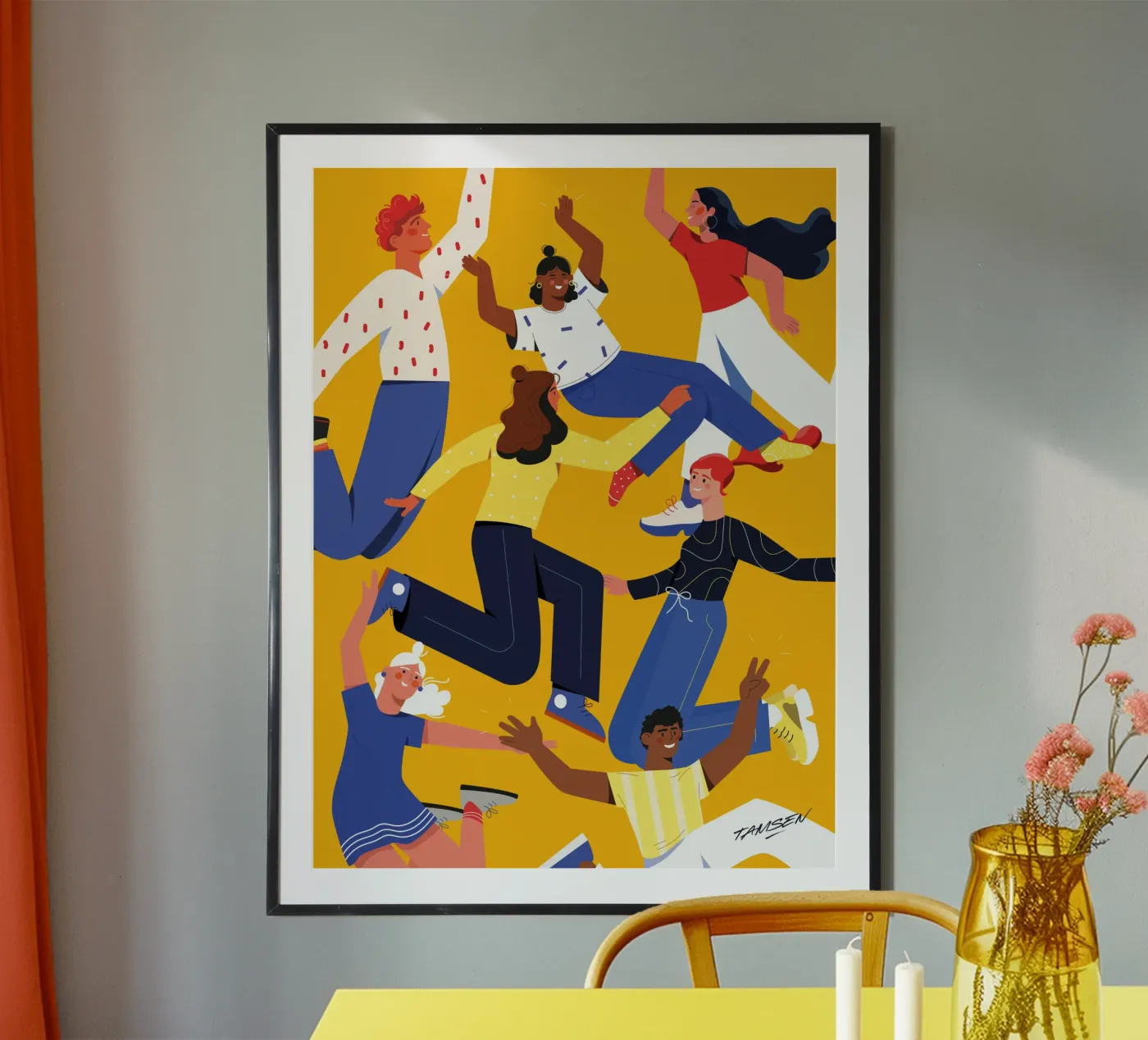 Gli amici poster da Tamsen Design