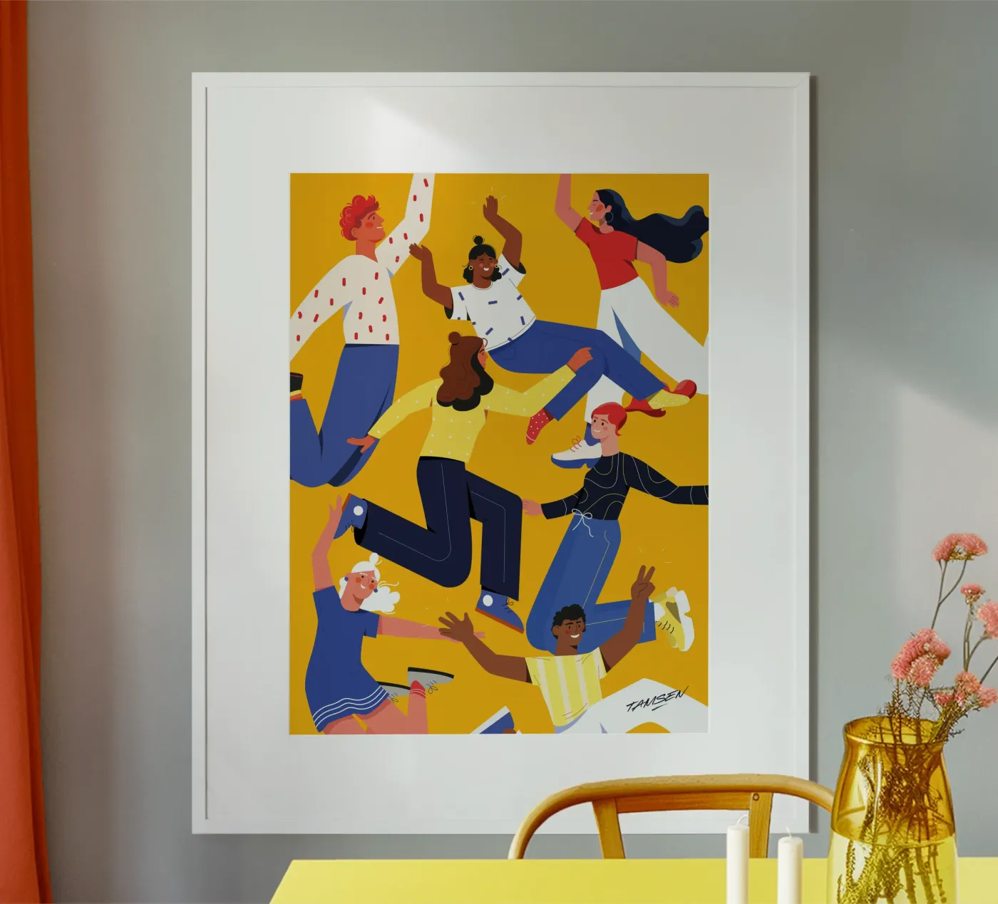 Gli amici poster da Tamsen Design