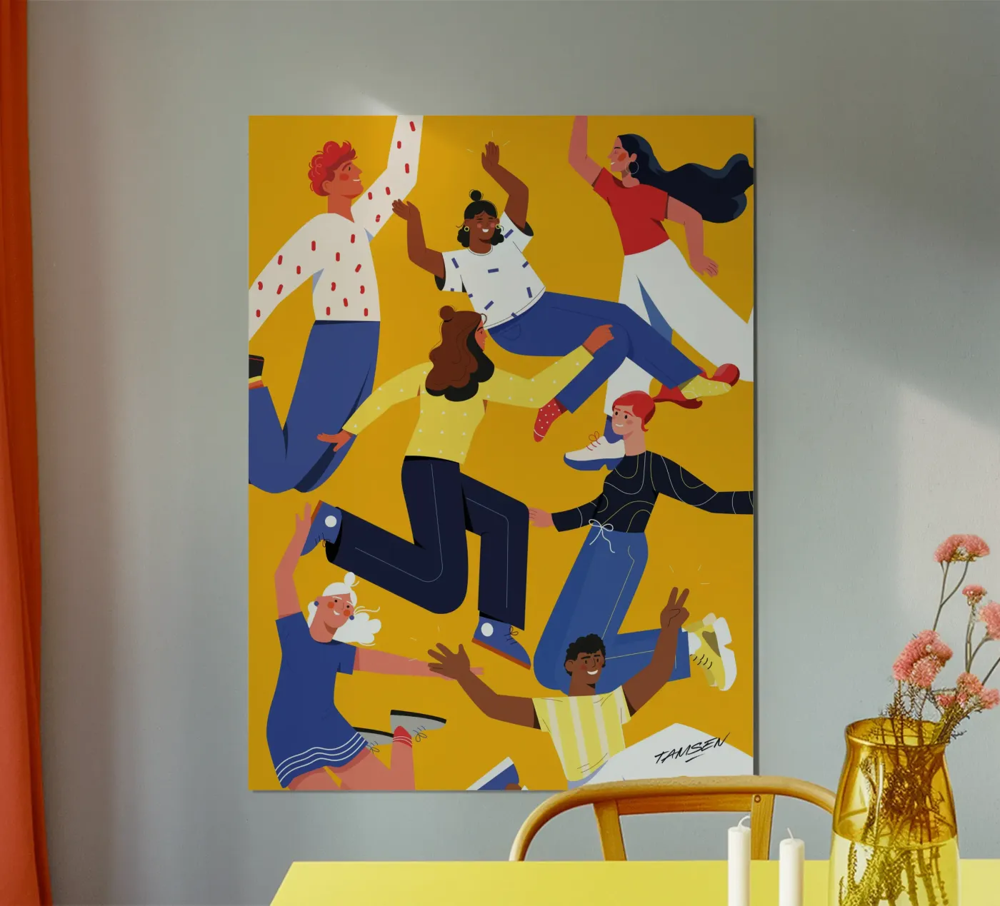 Gli amici poster da Tamsen Design