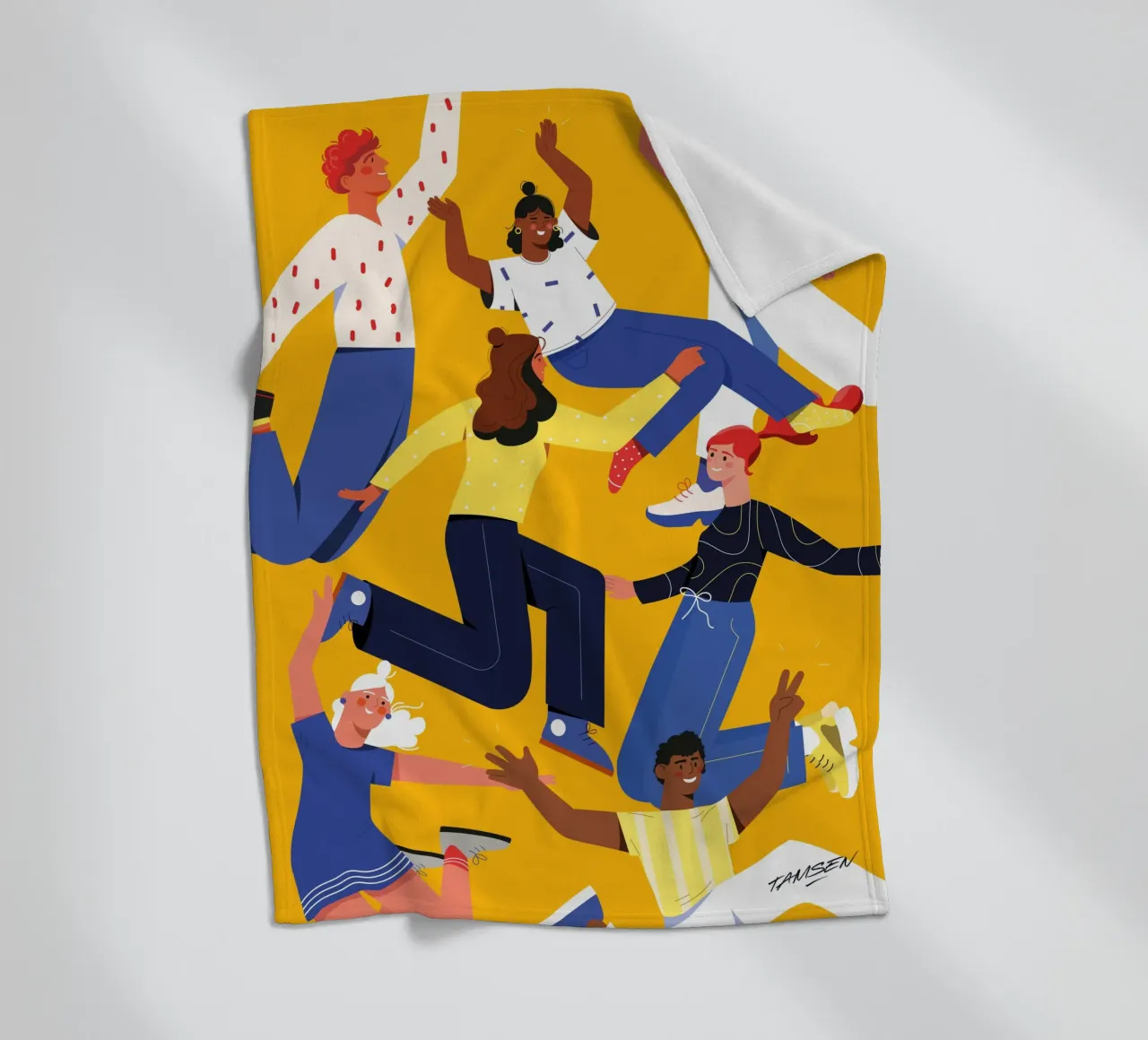 Friends Fleecedecke von Tamsen Design