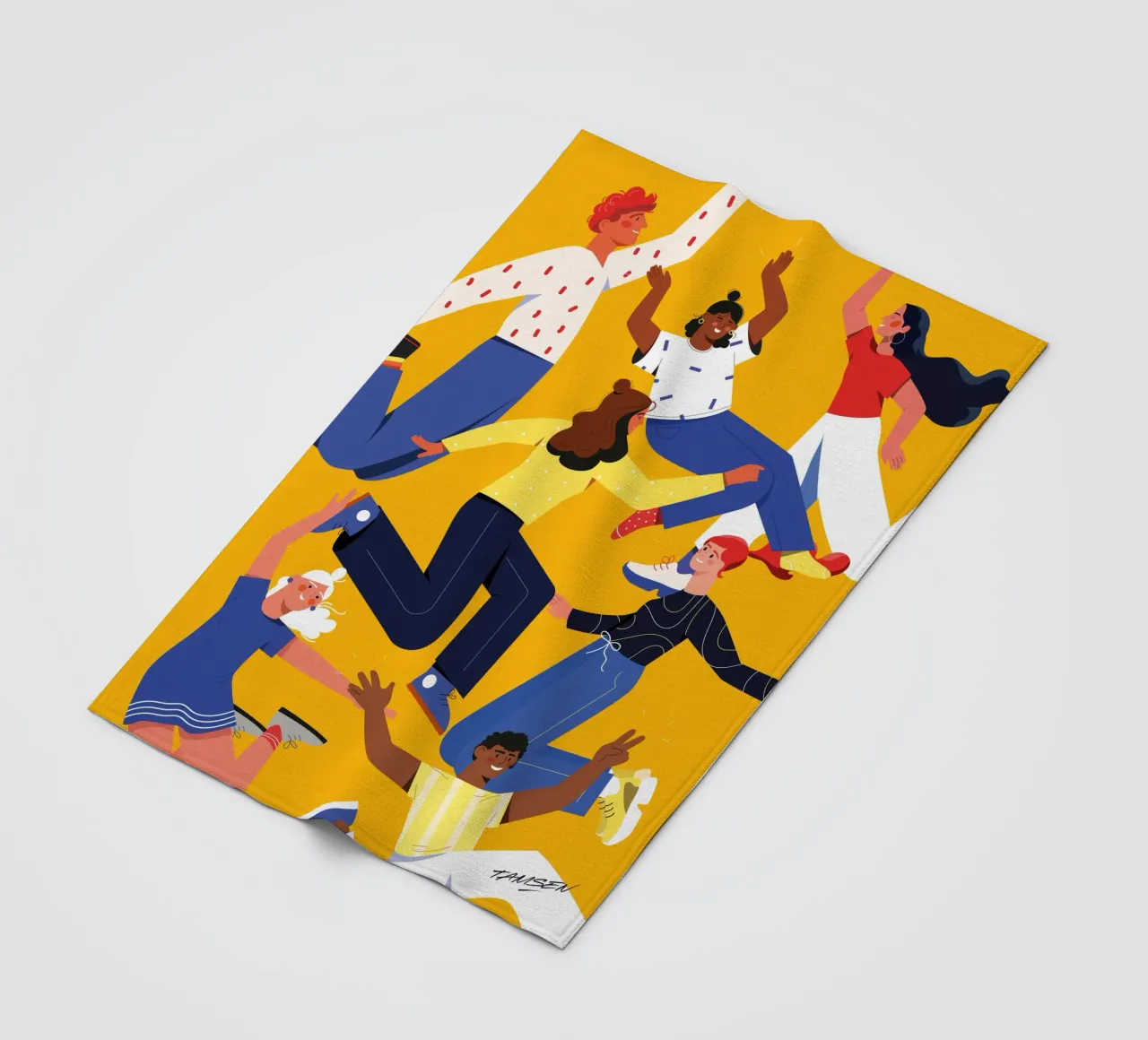 Friends Fleecedecke von Tamsen Design