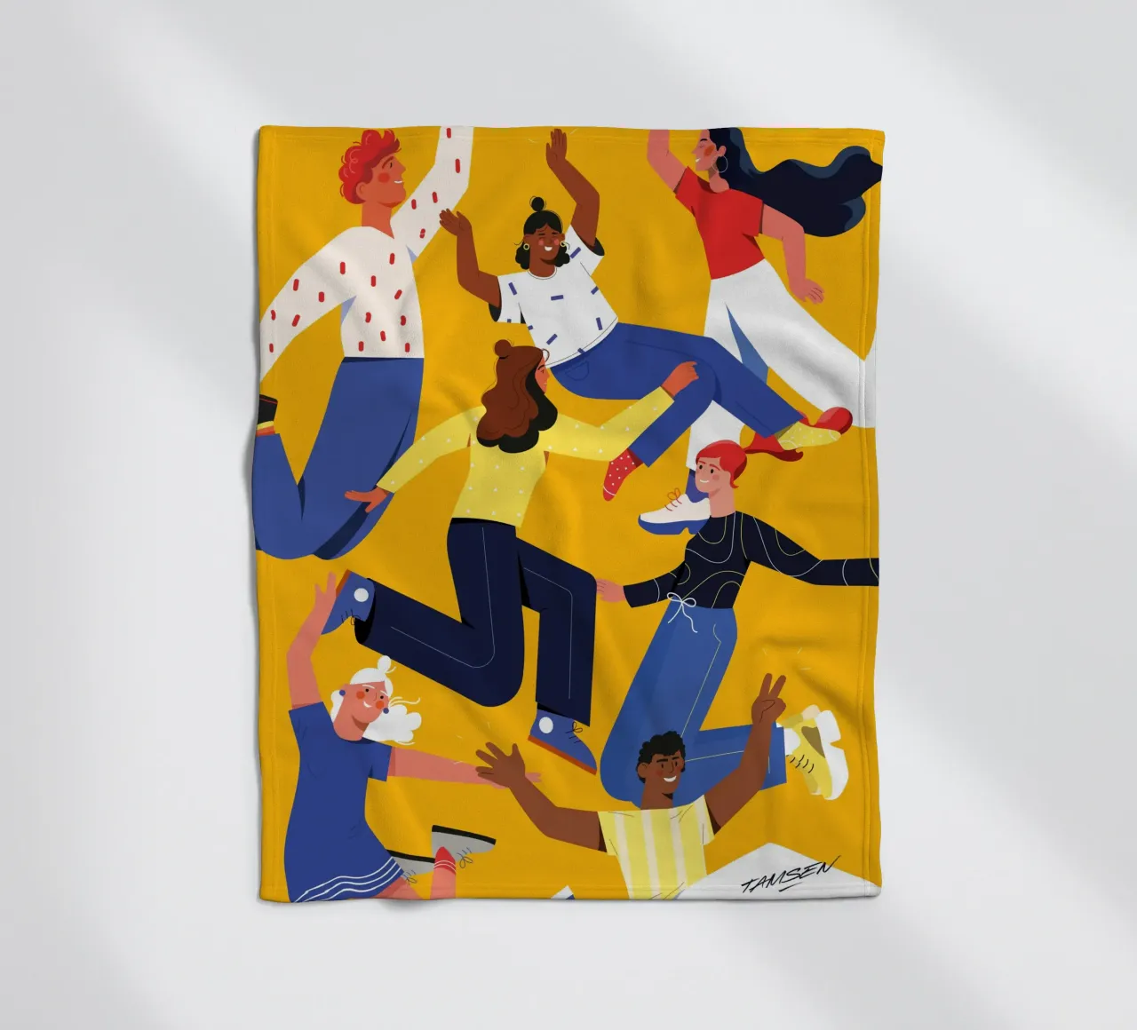 Friends Fleecedecke von Tamsen Design