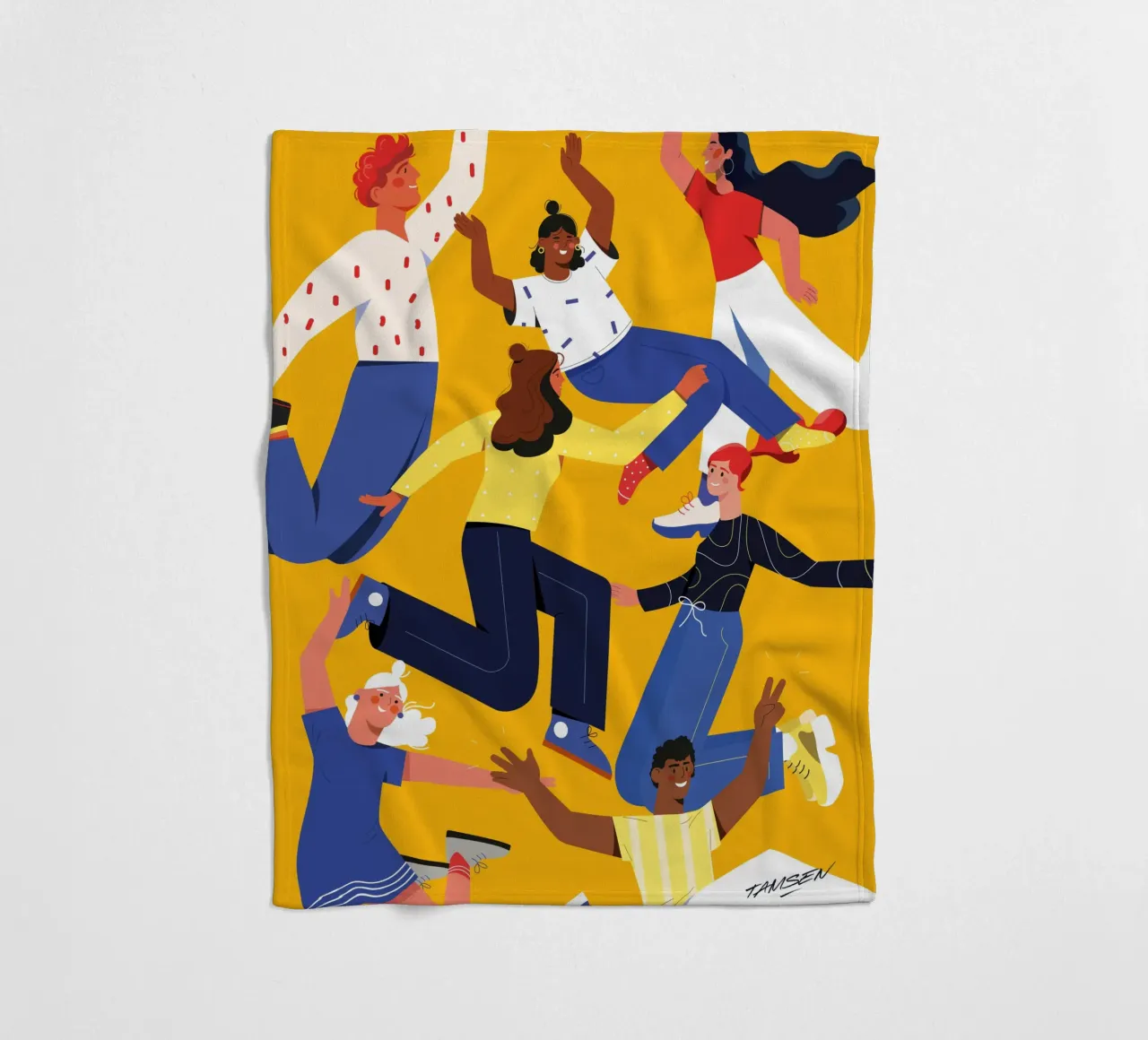 Friends Fleecedecke von Tamsen Design