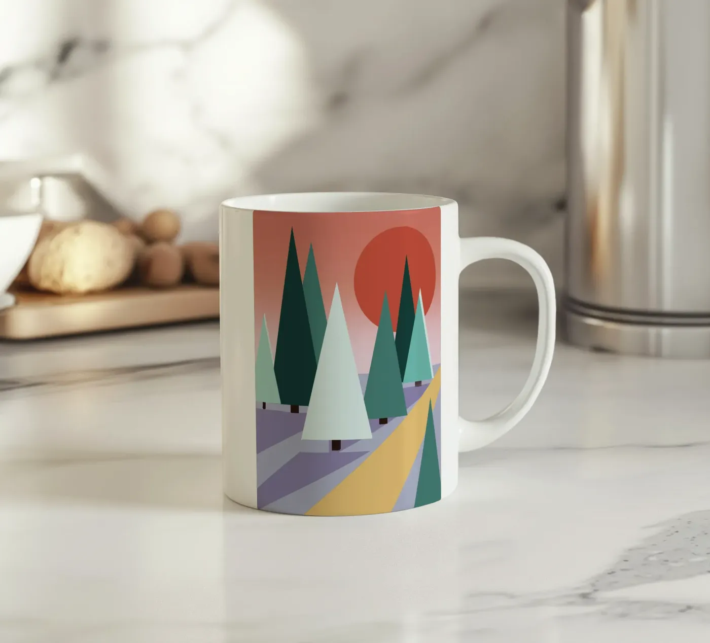 forest ceramic mug by by elle arts moments