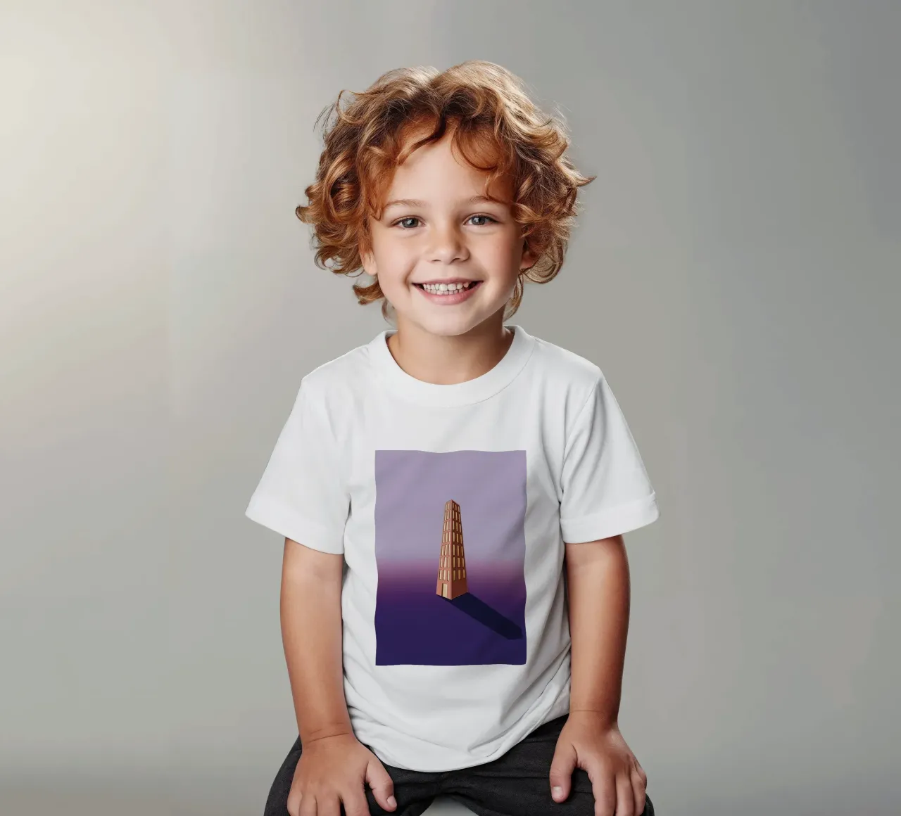 skyscraper t-shirt bambini da by elle arts