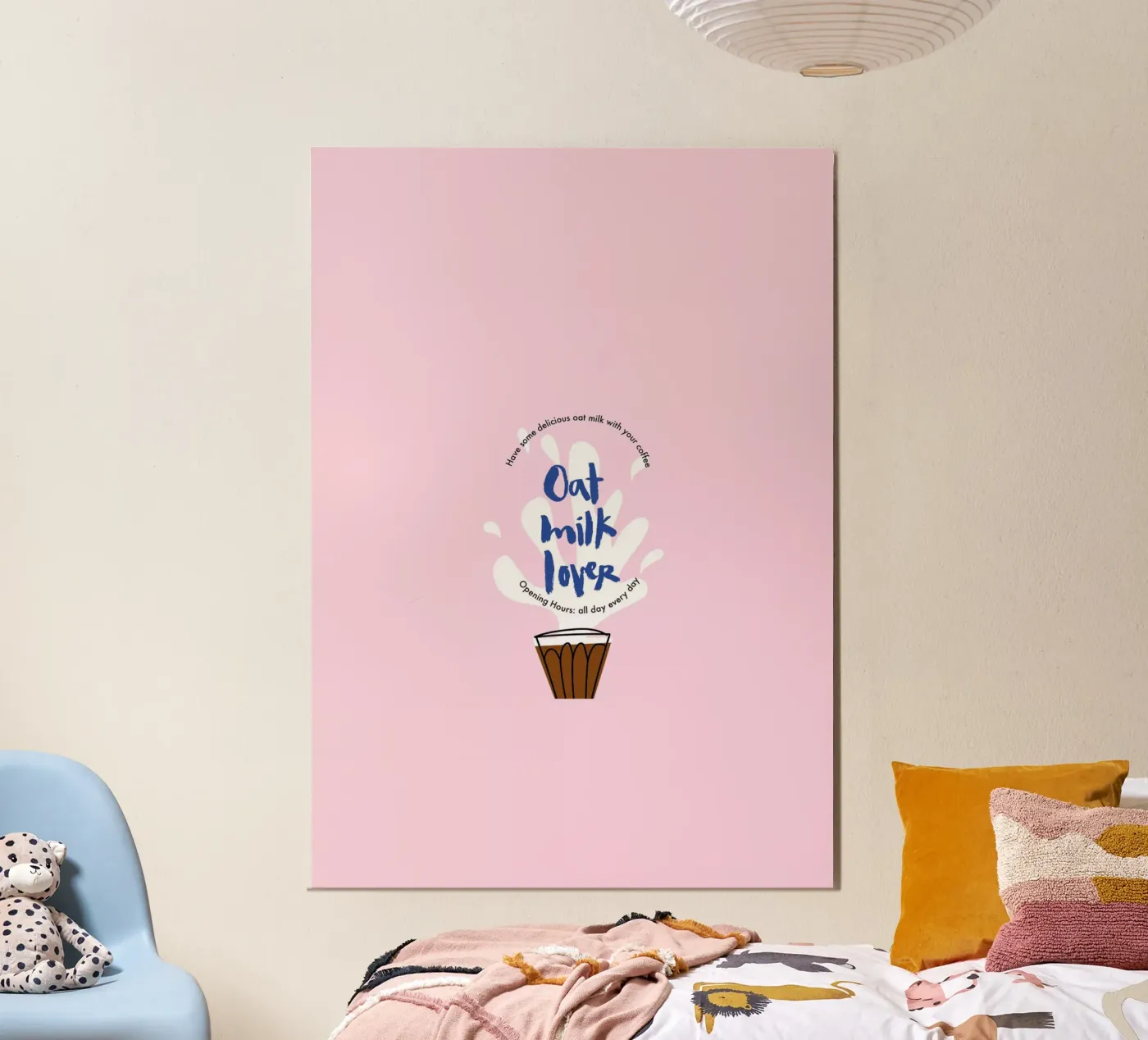 Oat milk lover poster da Brushmeetspaper