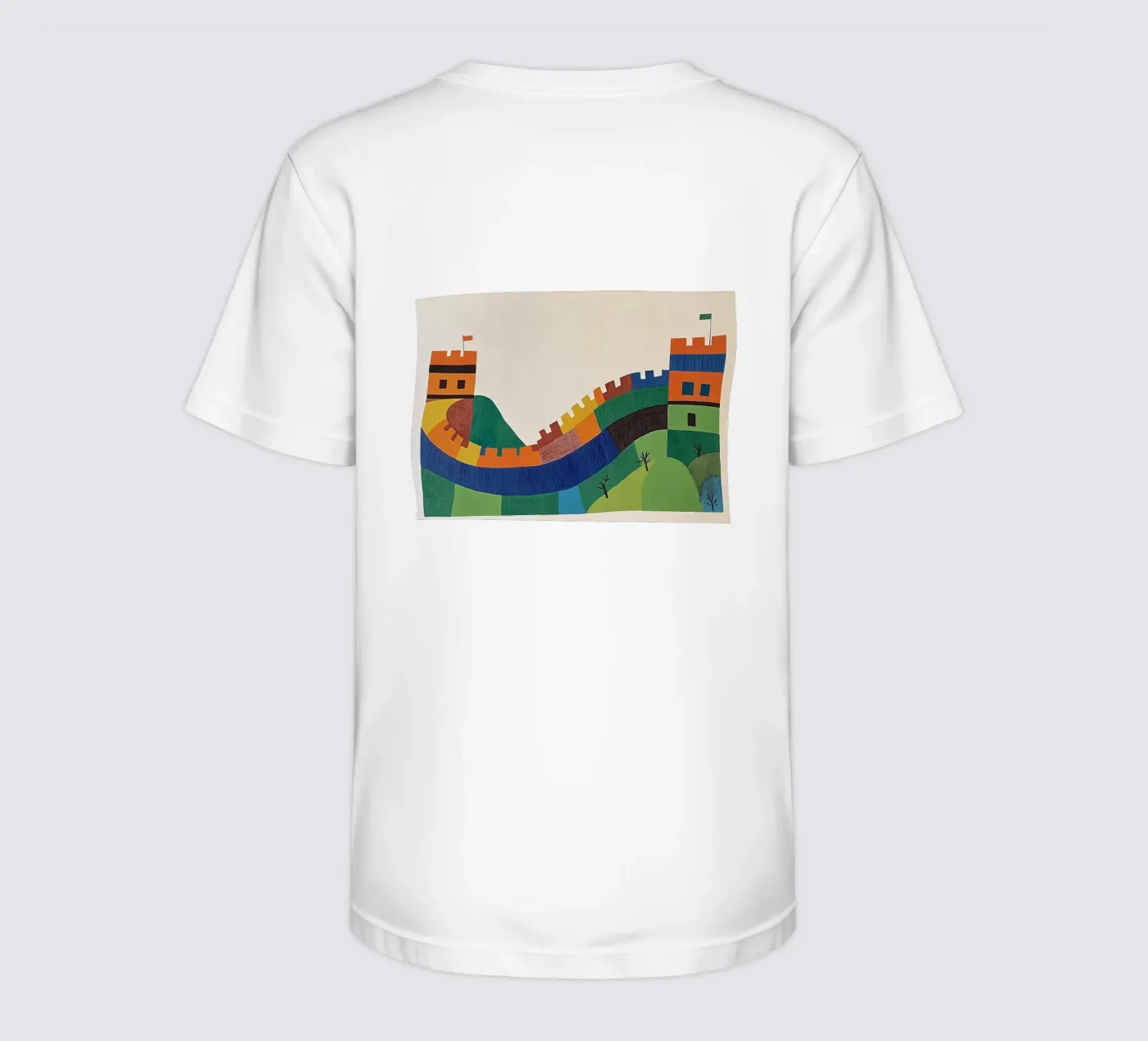 Multicoloured Castle t-shirt bambini da Little Art Lab