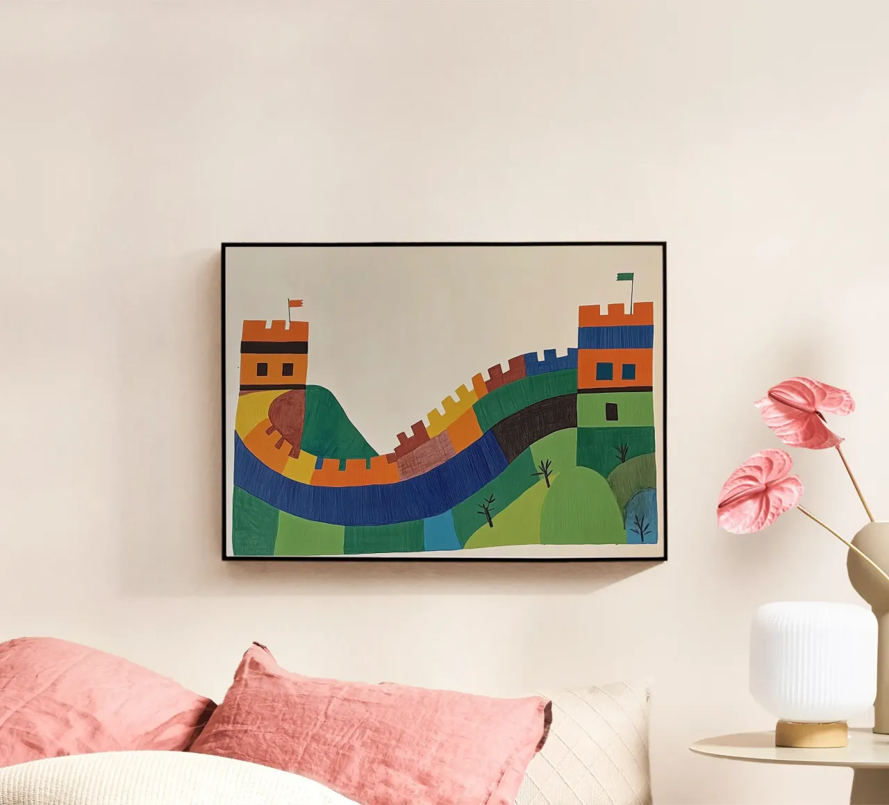 Multicoloured Castle plexiglass da Little Art Lab