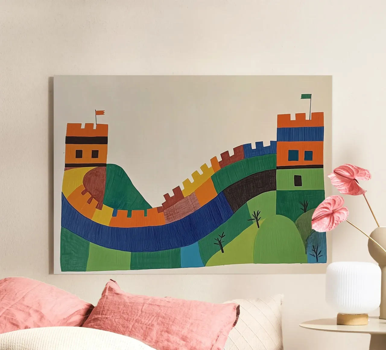 Multicoloured Castle plexiglass da Little Art Lab