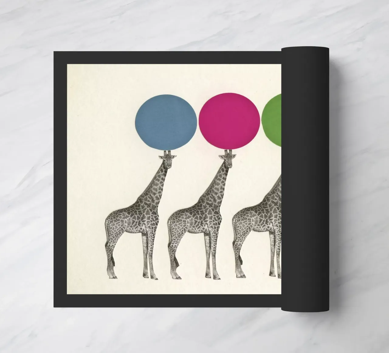 Balancing Act doormat by Cassia Beck Collage