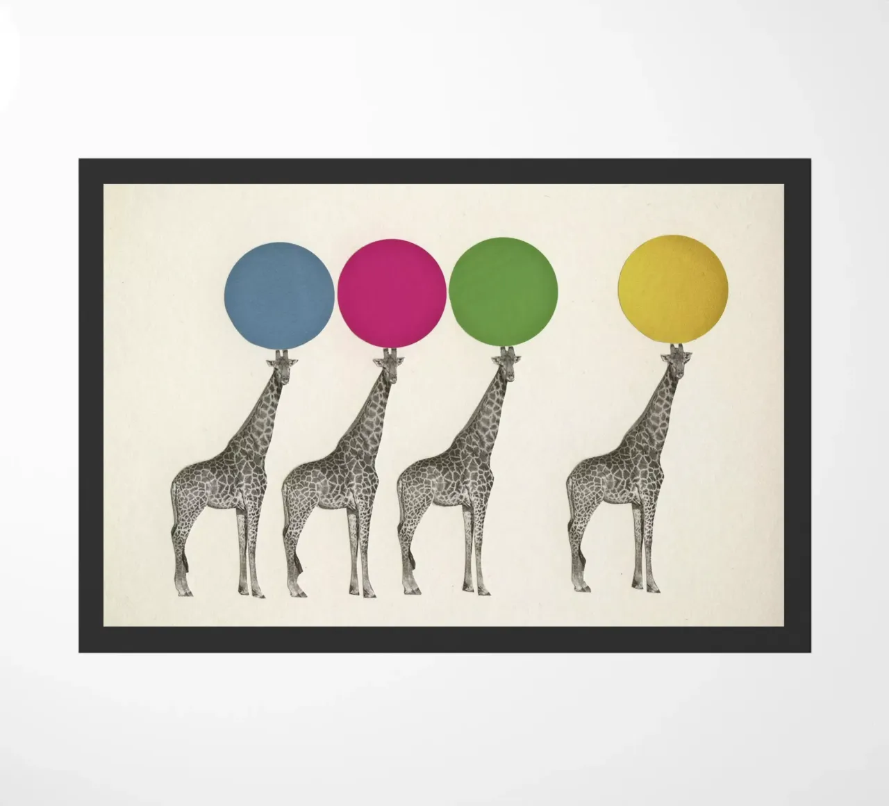 Balancing Act doormat by Cassia Beck Collage