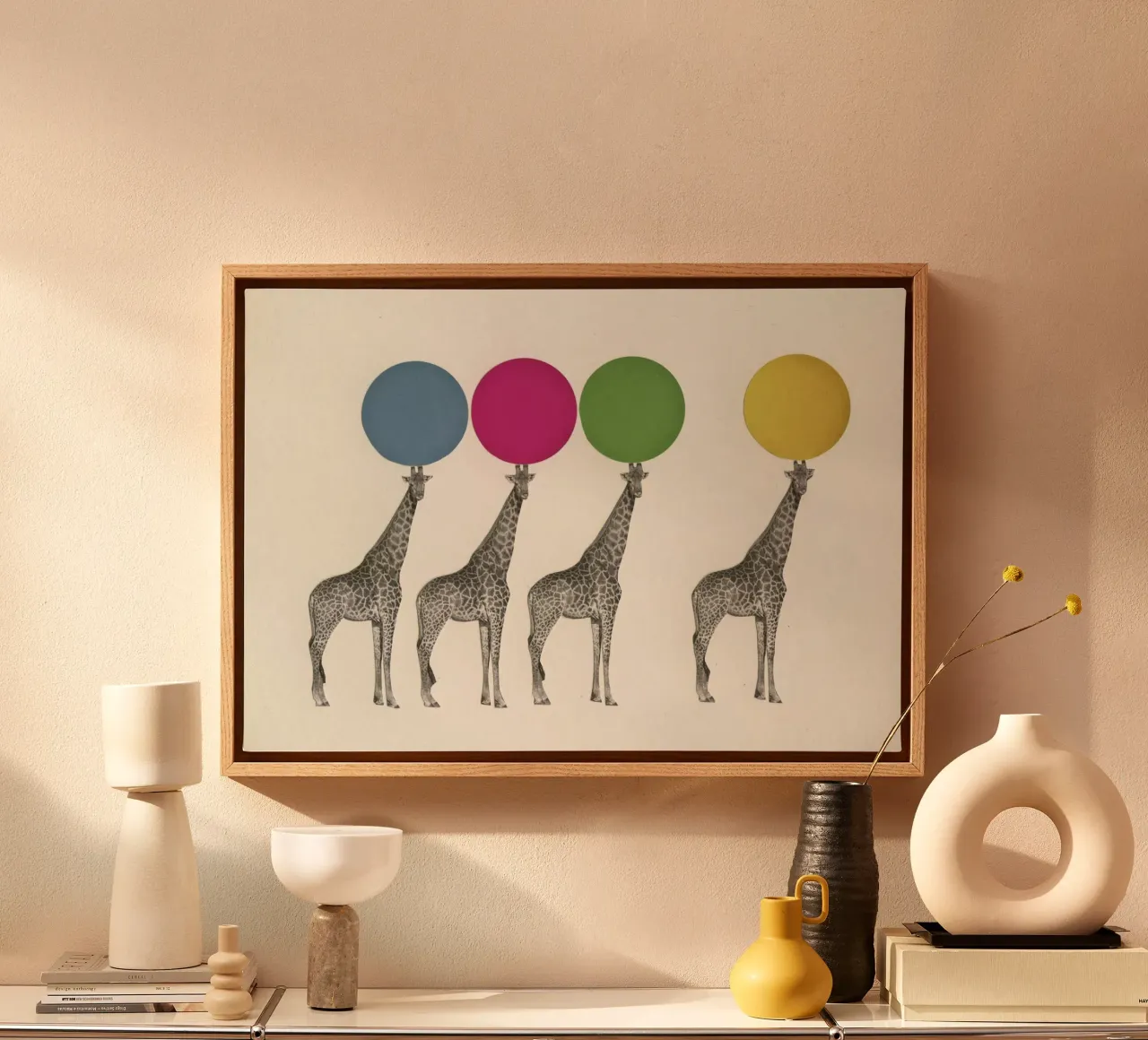 Balanceren canvas met Baklijst van Cassia Beck Collage