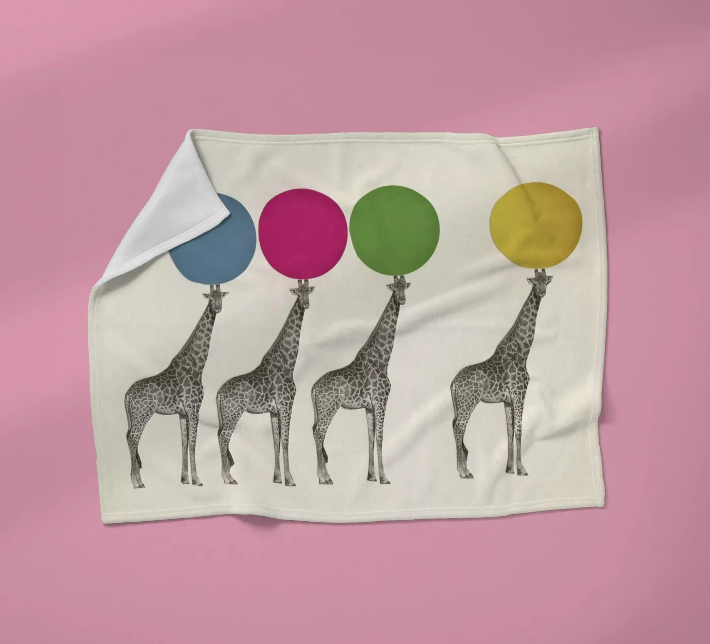 Balancing Act fleece blanket by Cassia Beck Collage