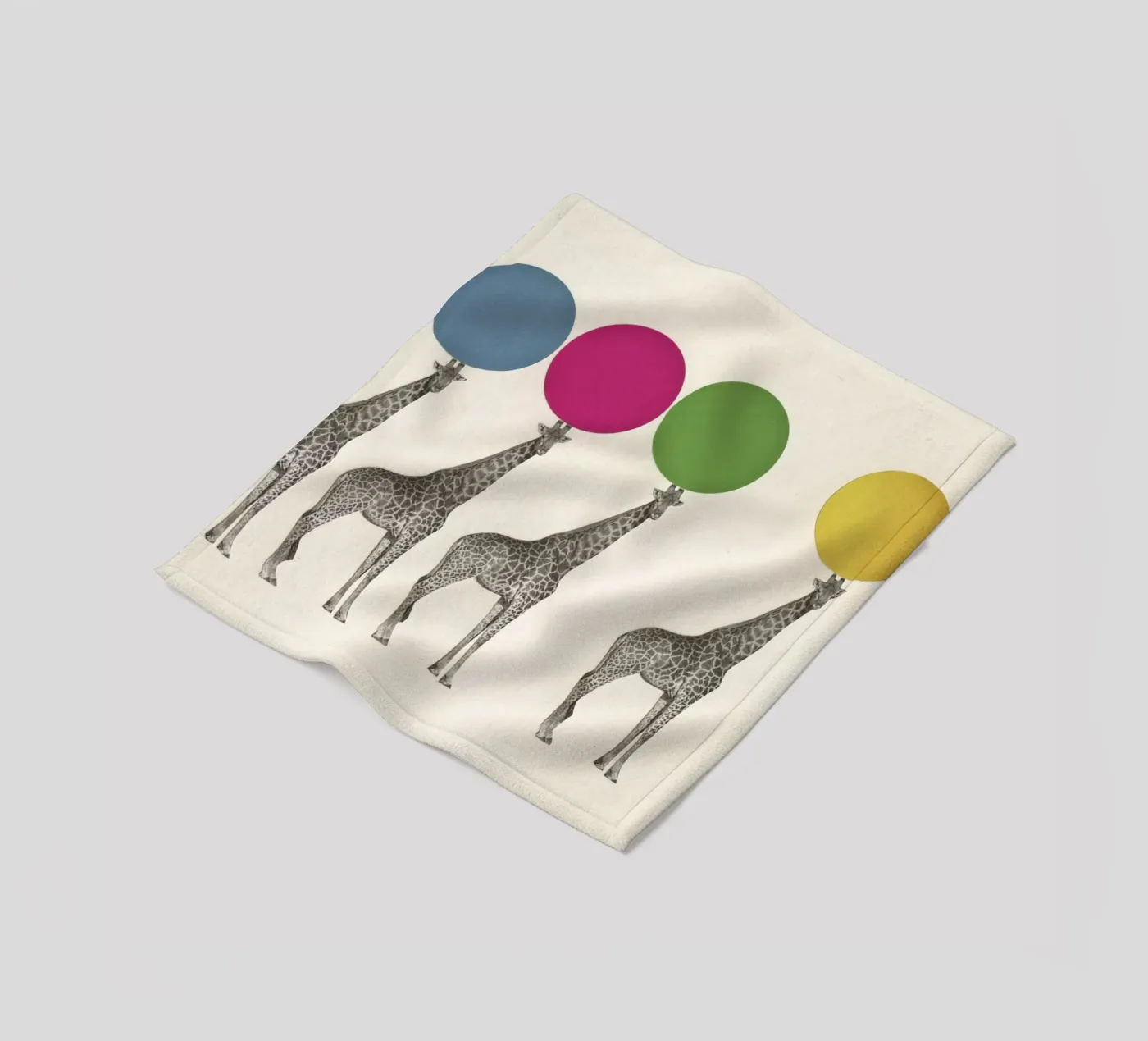 Balancing Act fleece blanket by Cassia Beck Collage