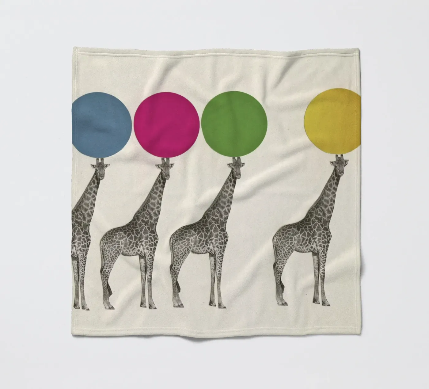 Balancing Act fleece blanket by Cassia Beck Collage