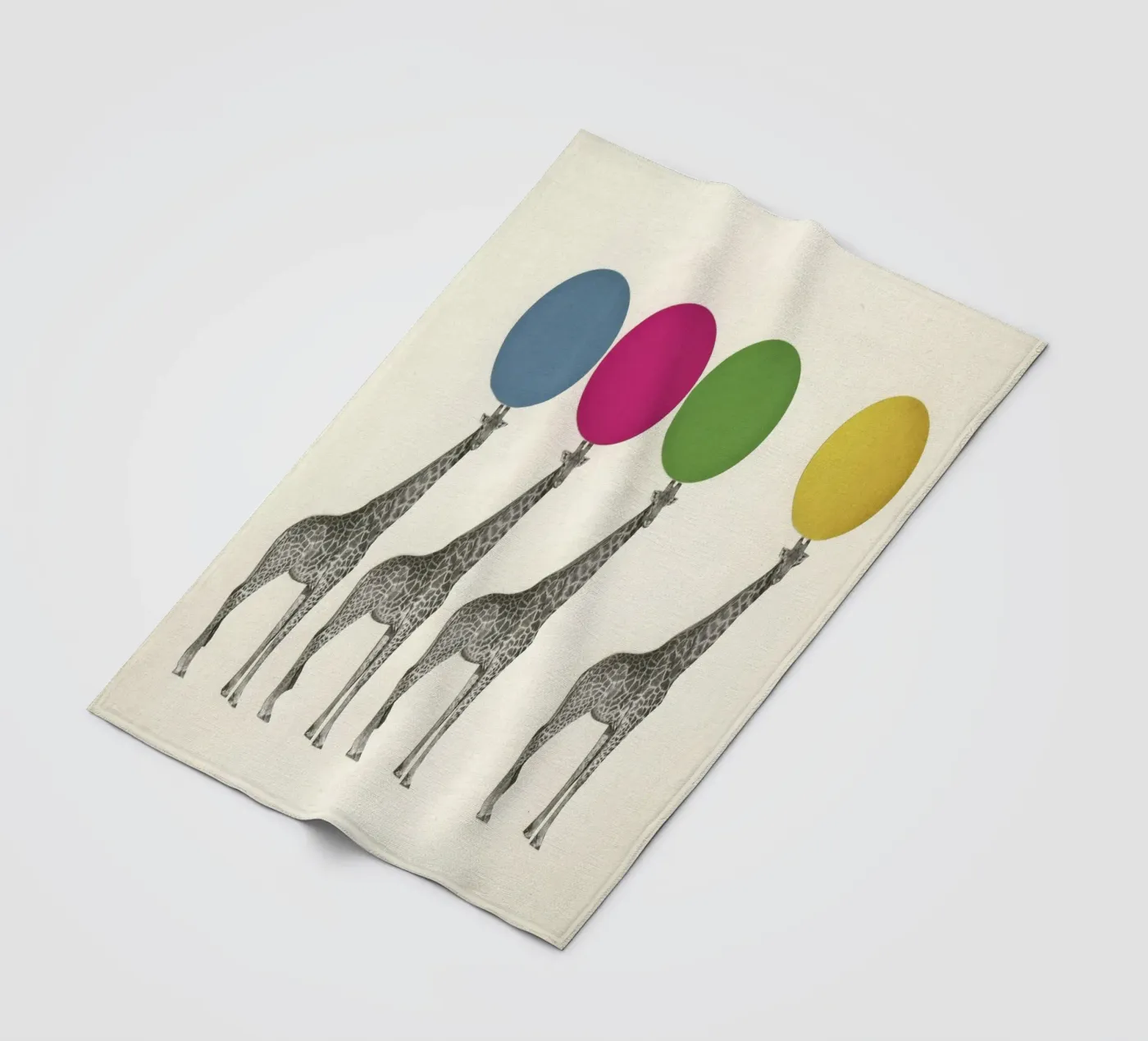 Balancing Act fleece blanket by Cassia Beck Collage