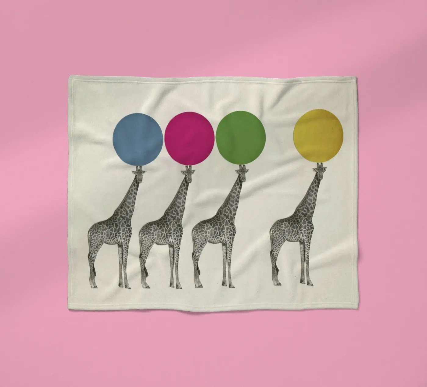 Balancing Act fleece blanket by Cassia Beck Collage