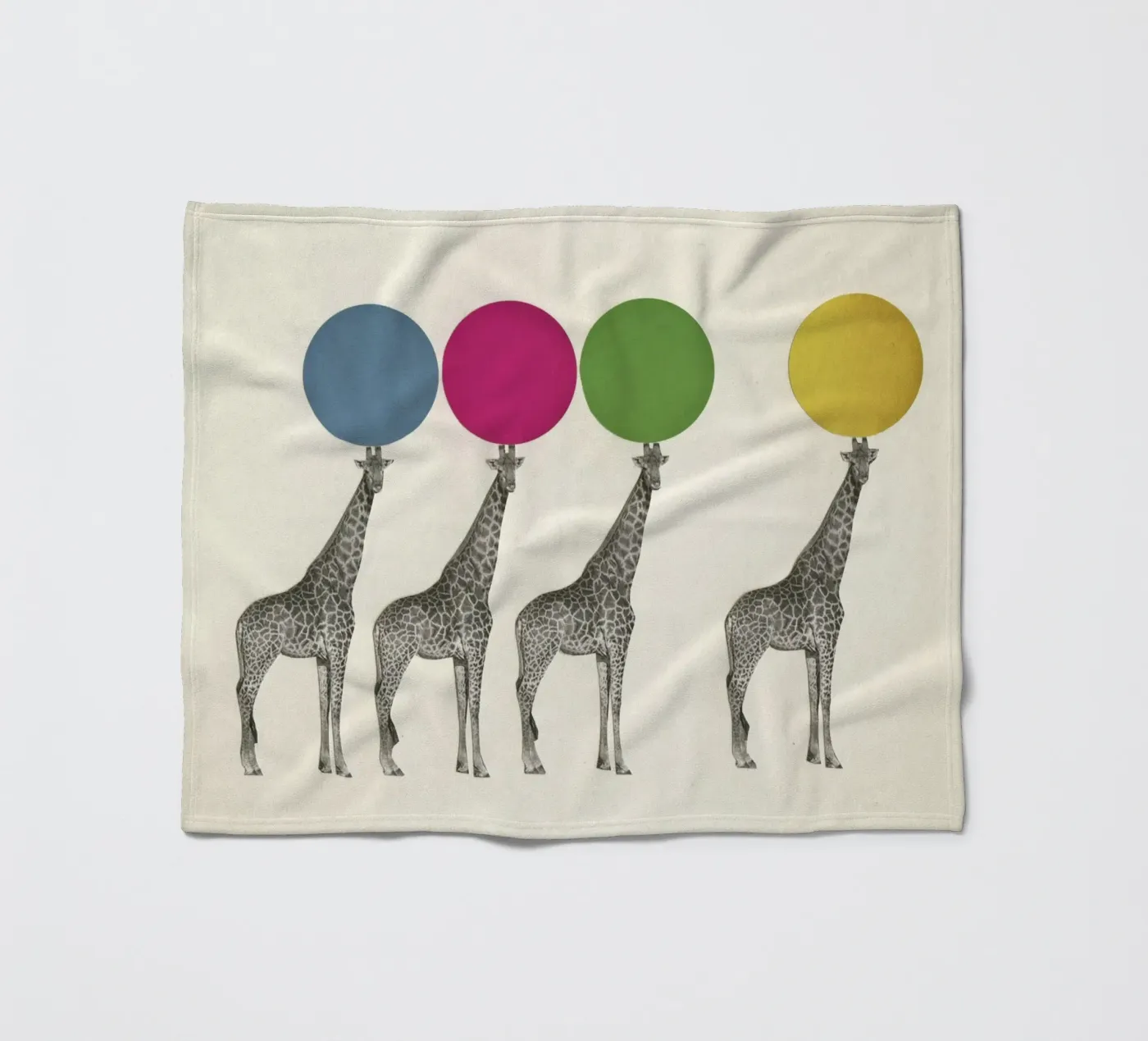 Balancing Act fleece blanket by Cassia Beck Collage
