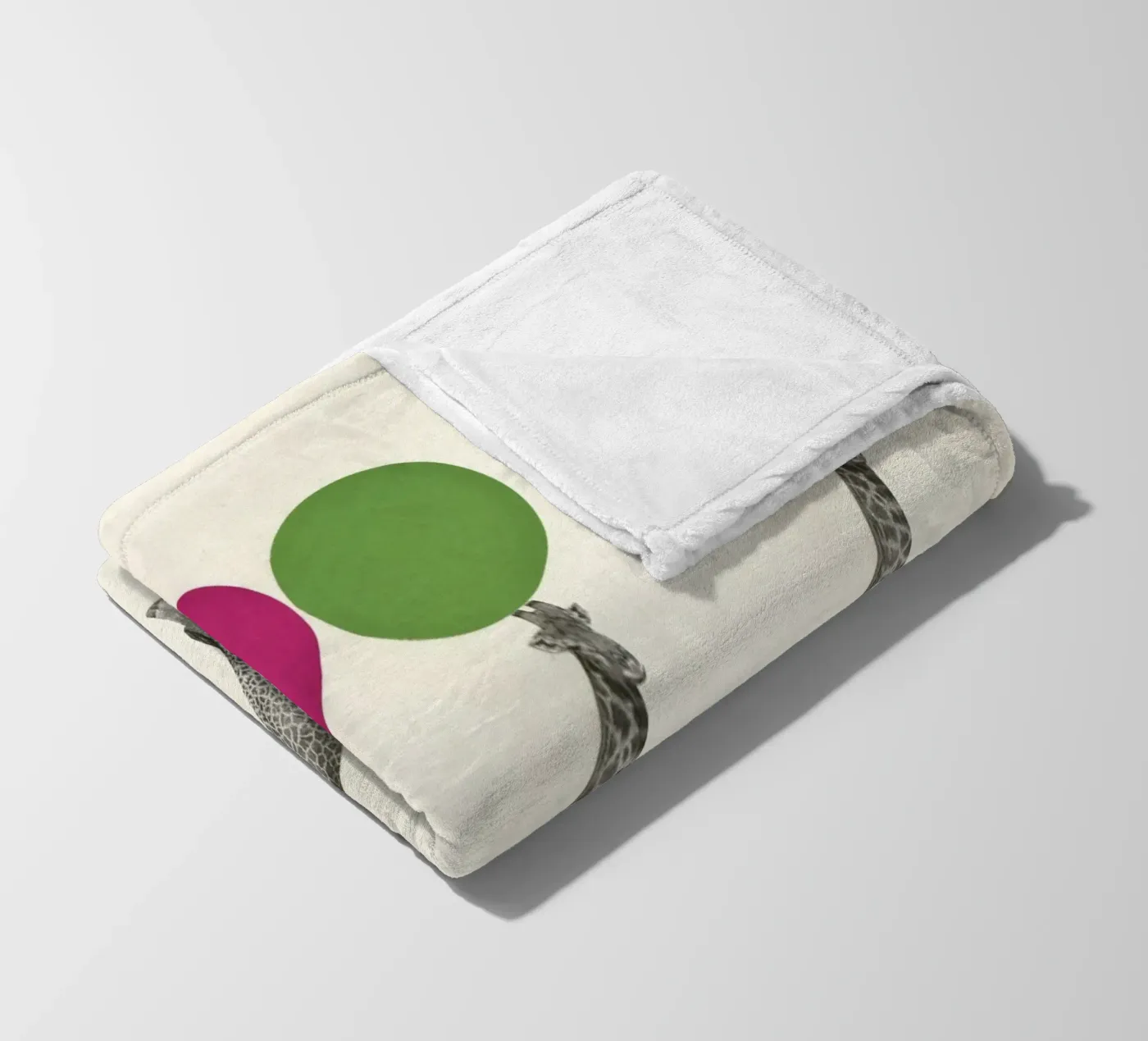 Balancing Act fleece blanket by Cassia Beck Collage