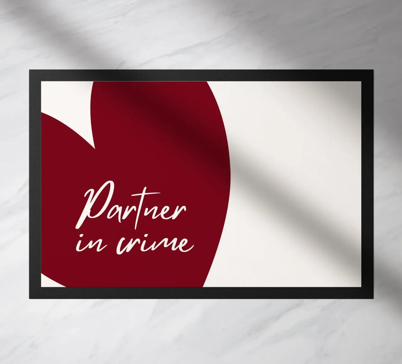 Partner in crime doormat by Poppya