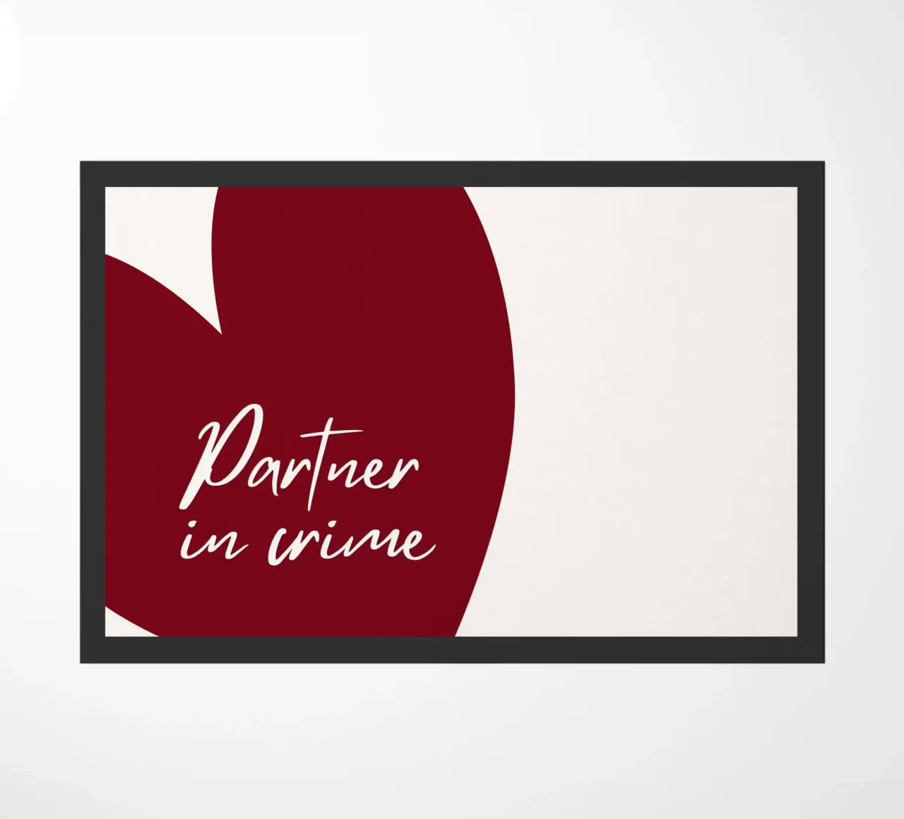 Partner in crime doormat by Poppya