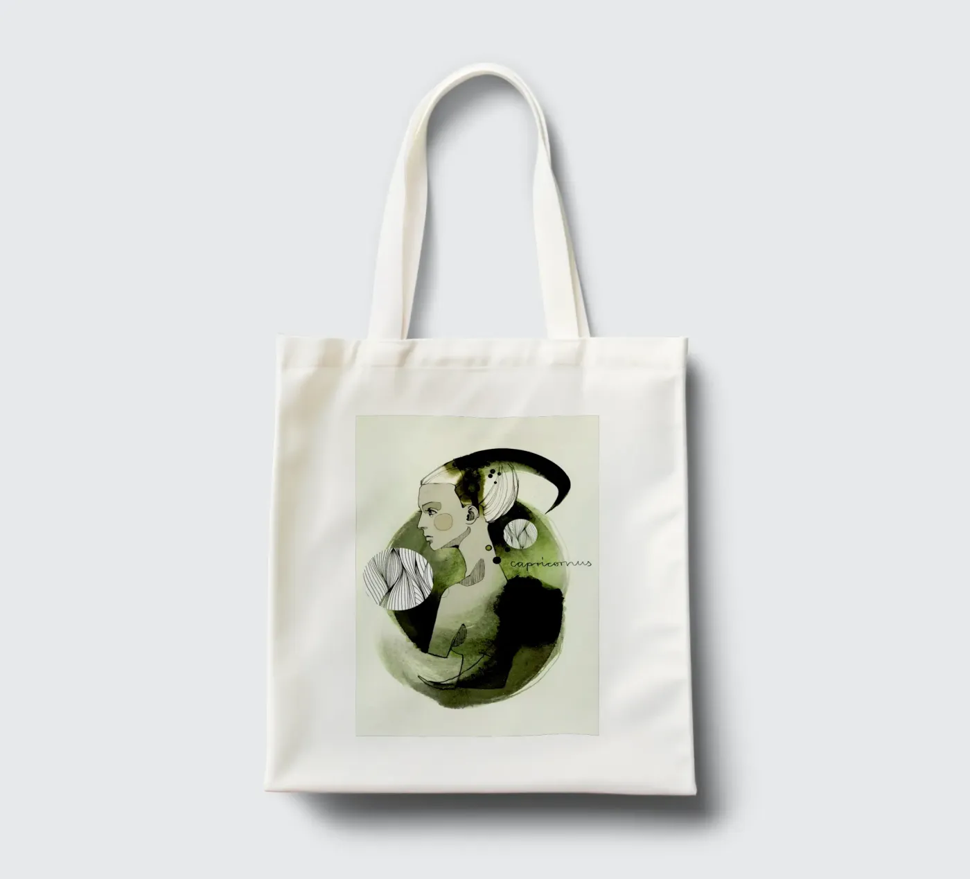 Steinbock tote bag by Ekaterina Koroleva