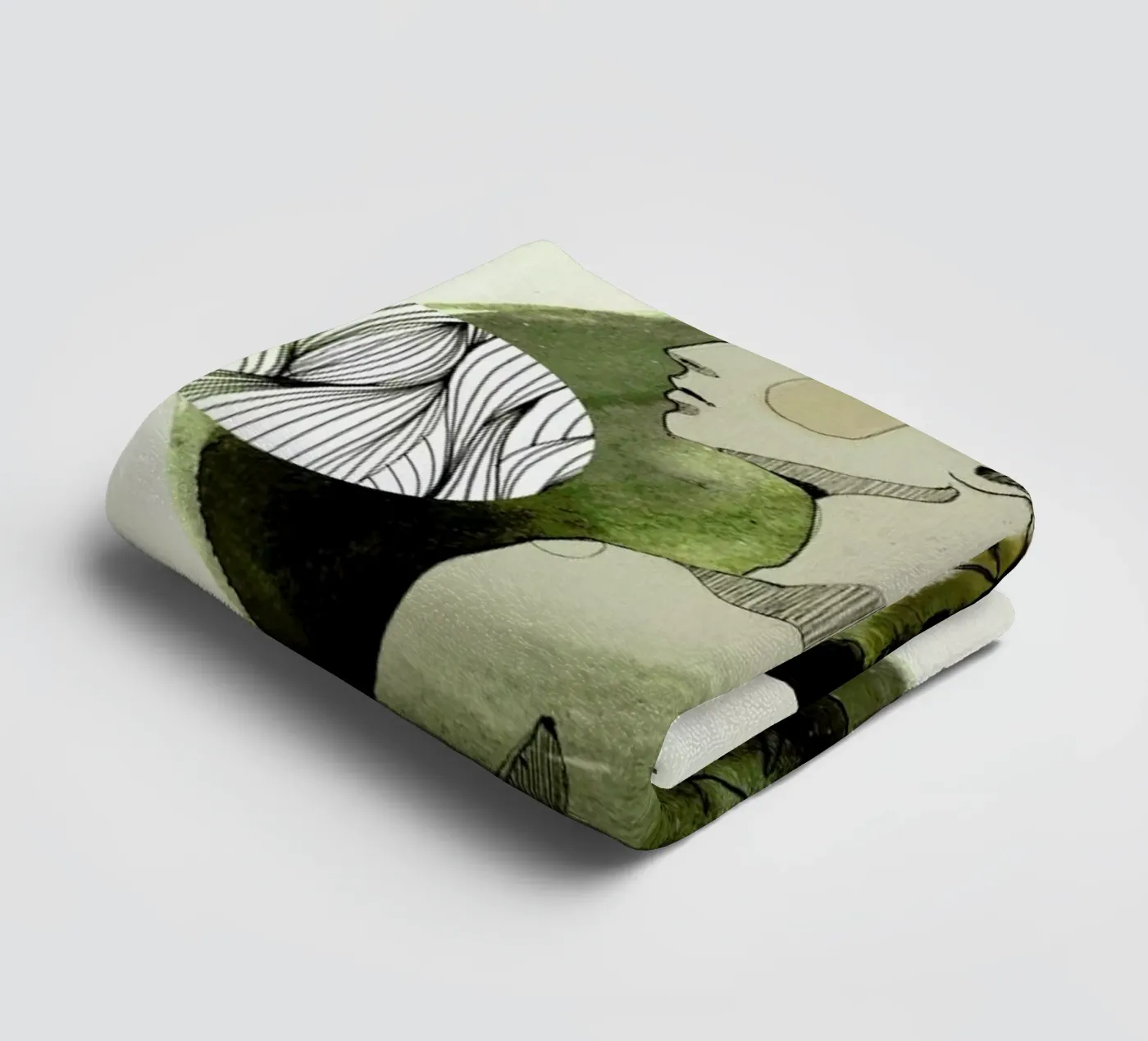 Steinbock Handtuch von Ekaterina Koroleva