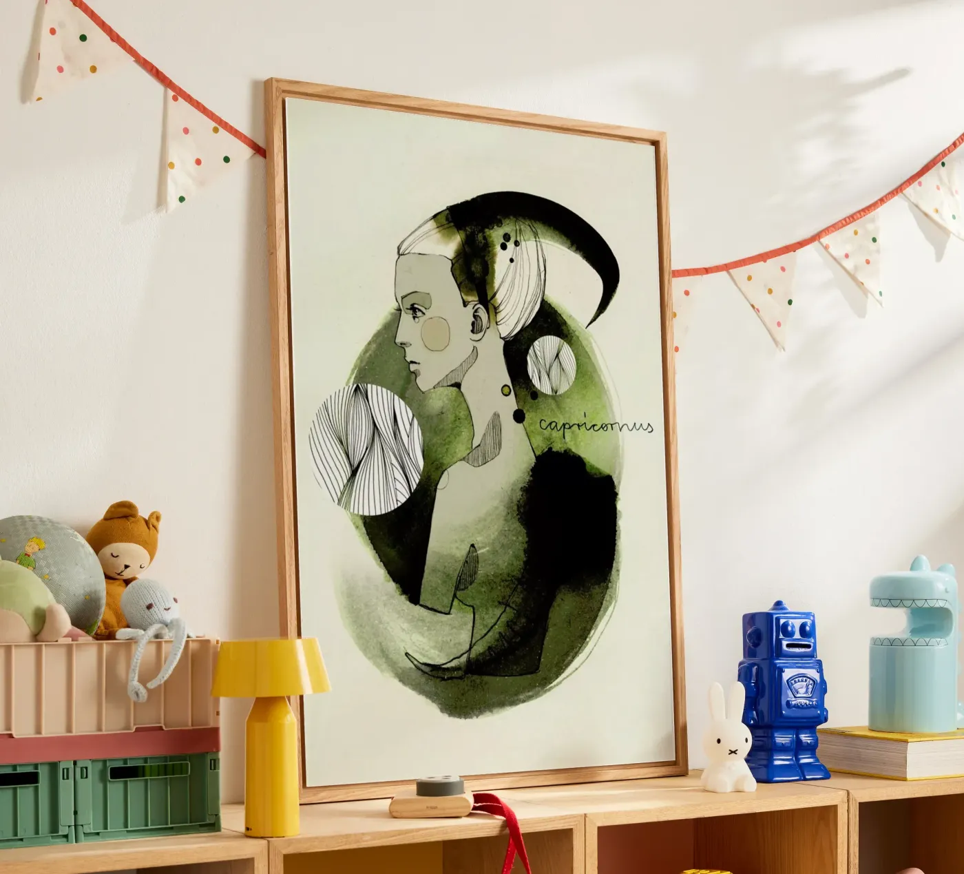 Steinbock acryl van Ekaterina Koroleva