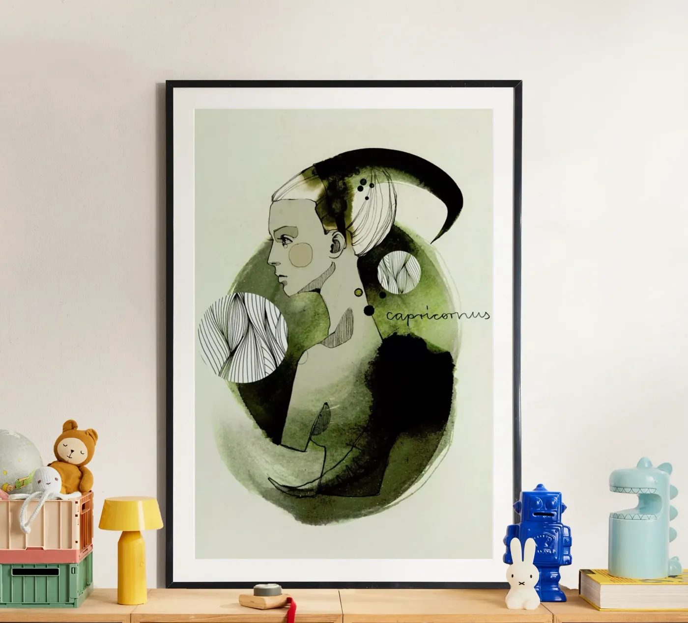 Steinbock Poster von Ekaterina Koroleva