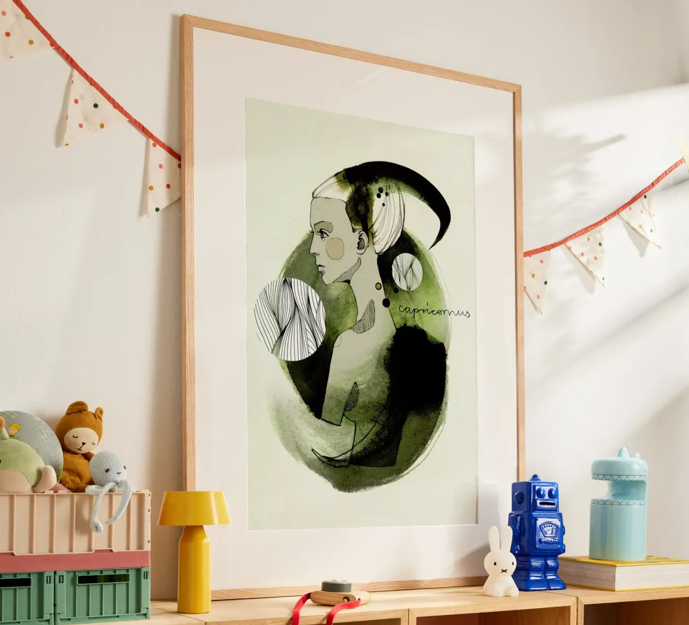 Steinbock Poster von Ekaterina Koroleva