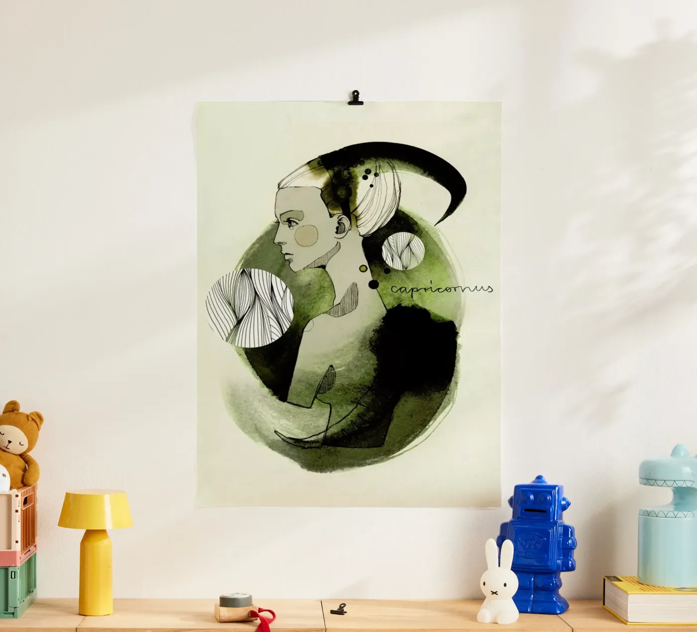 Steinbock Poster von Ekaterina Koroleva