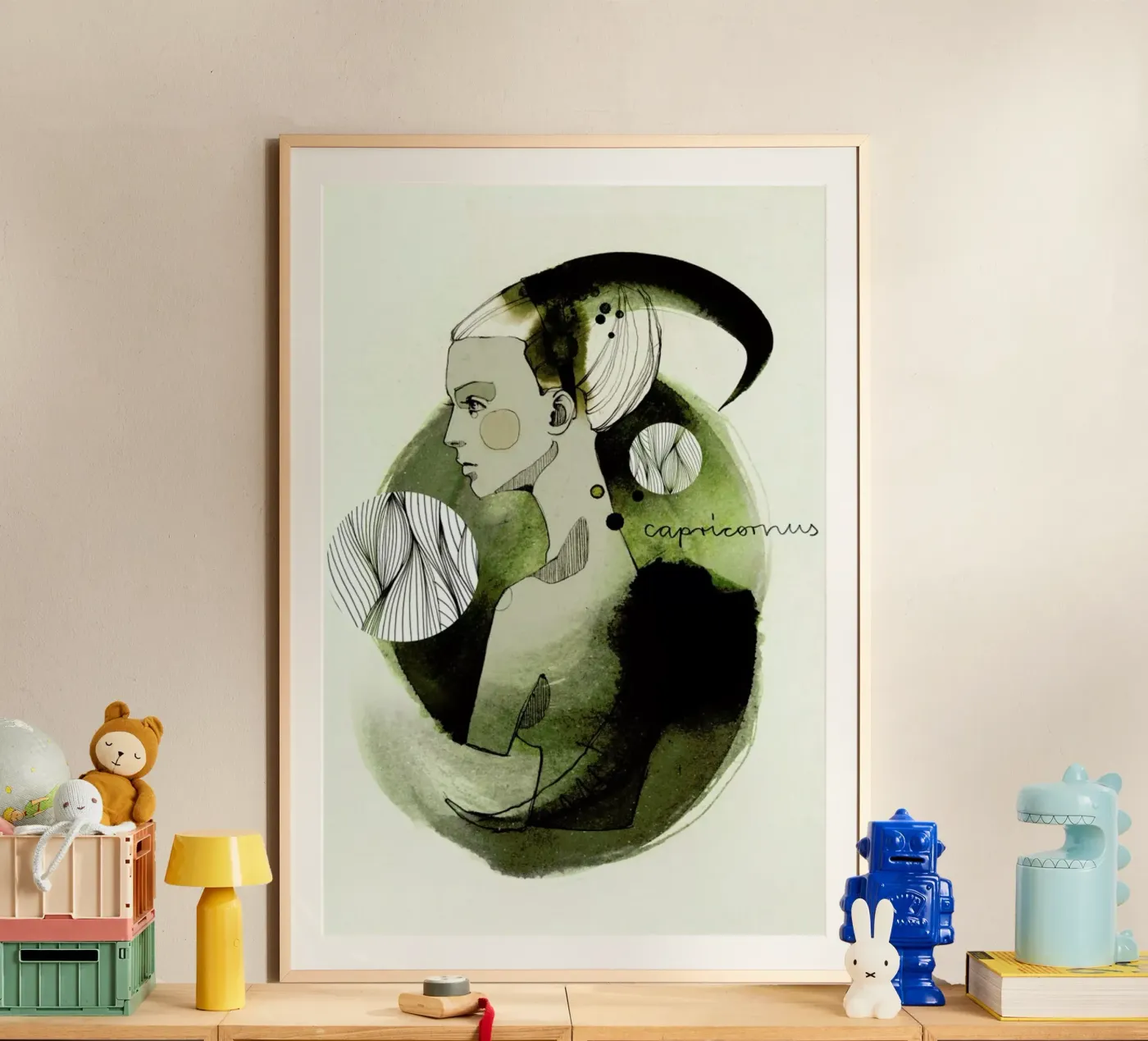 Steinbock Poster von Ekaterina Koroleva